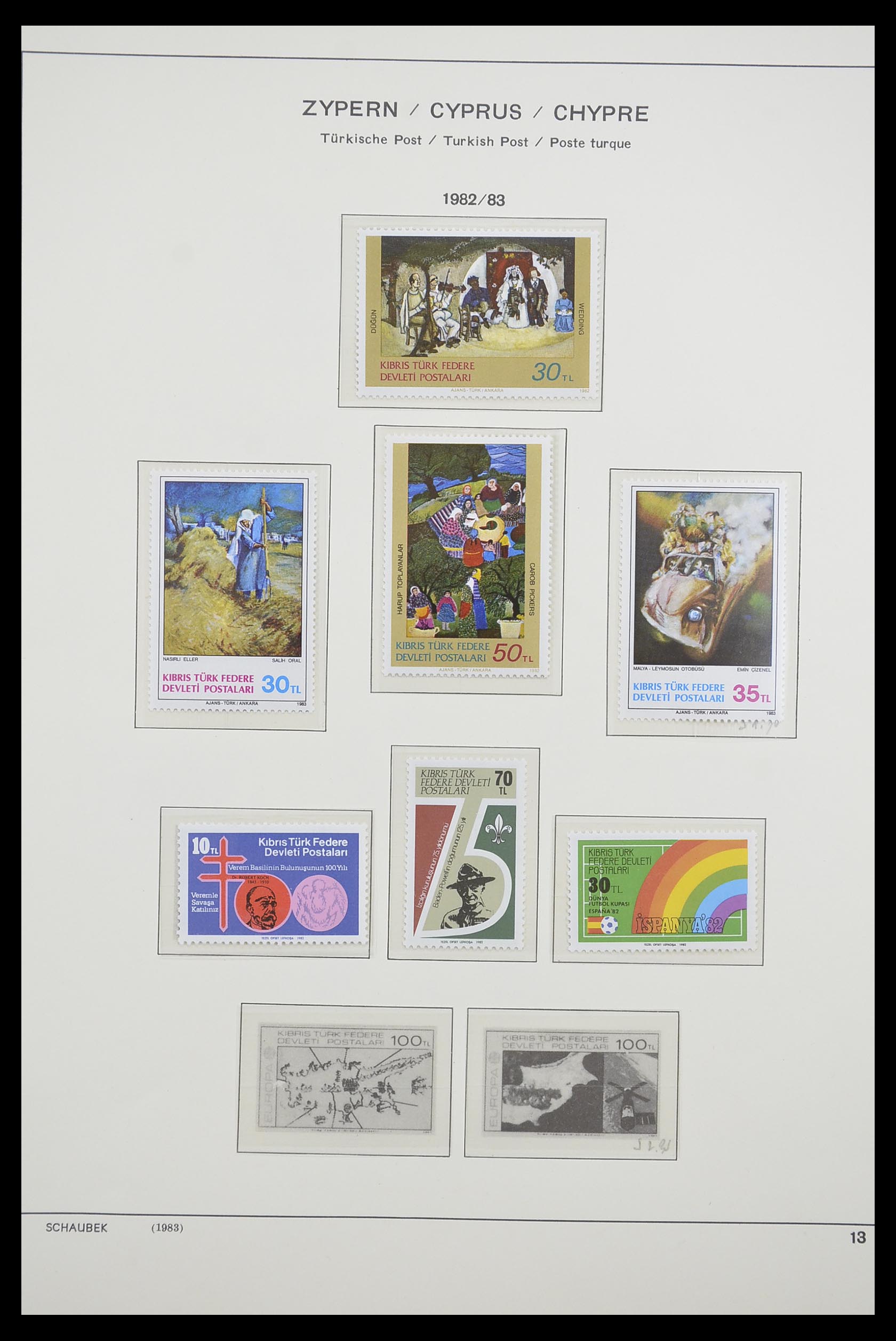33204 097 - Postzegelverzameling 33204 Cyprus 1960-1992.