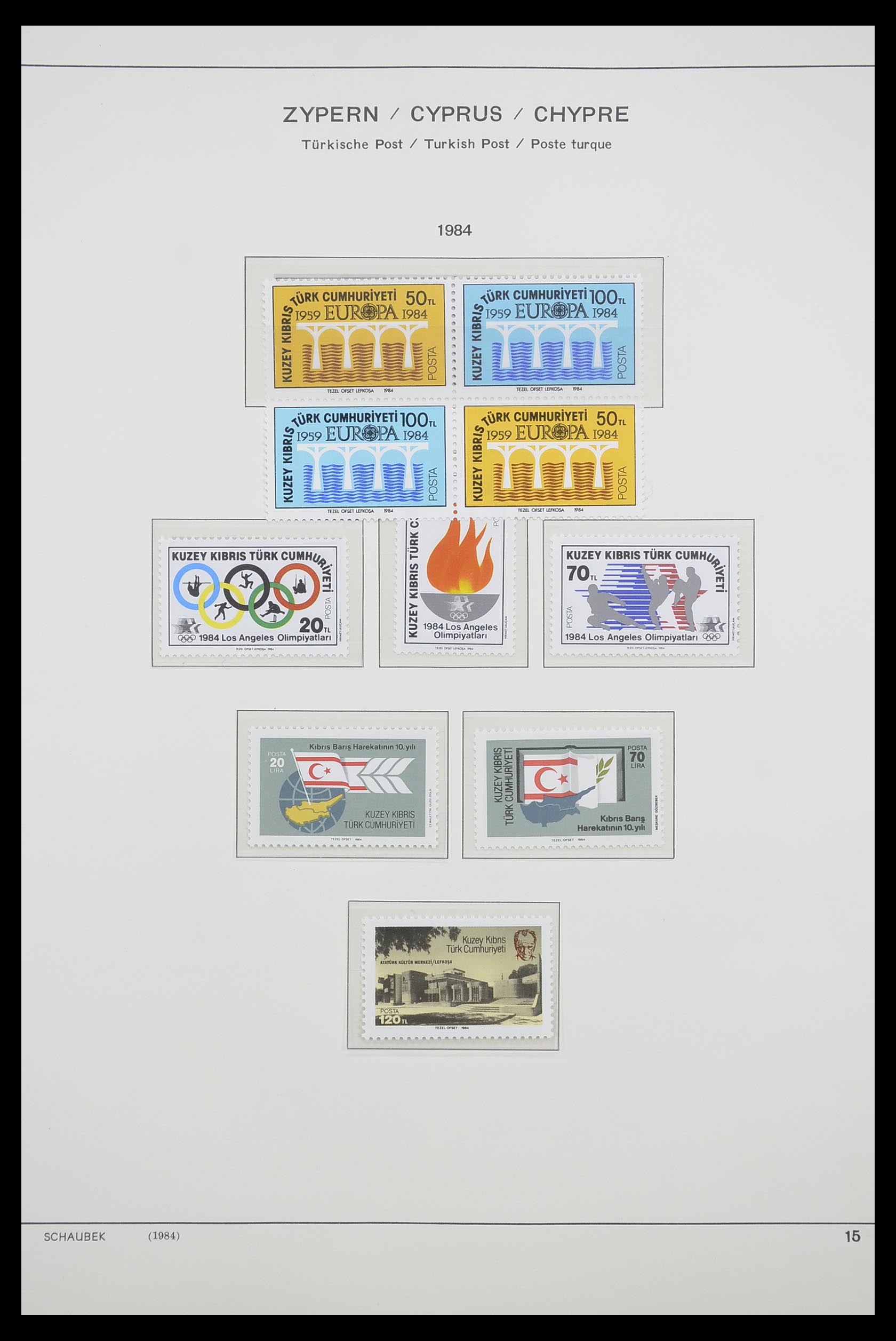 33204 101 - Postzegelverzameling 33204 Cyprus 1960-1992.