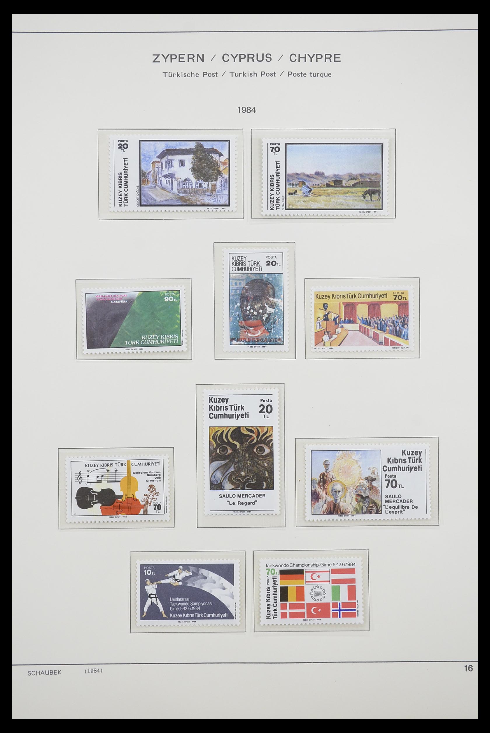 33204 102 - Postzegelverzameling 33204 Cyprus 1960-1992.