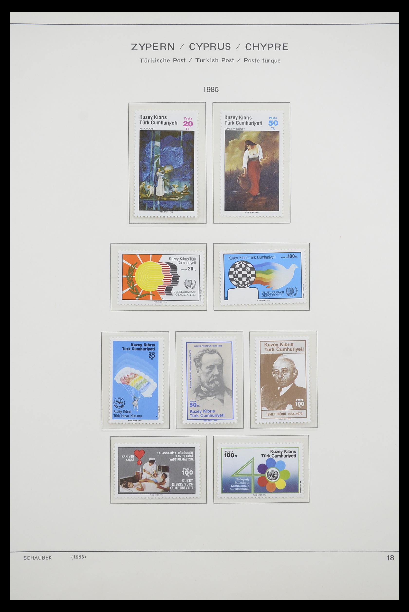 33204 104 - Postzegelverzameling 33204 Cyprus 1960-1992.