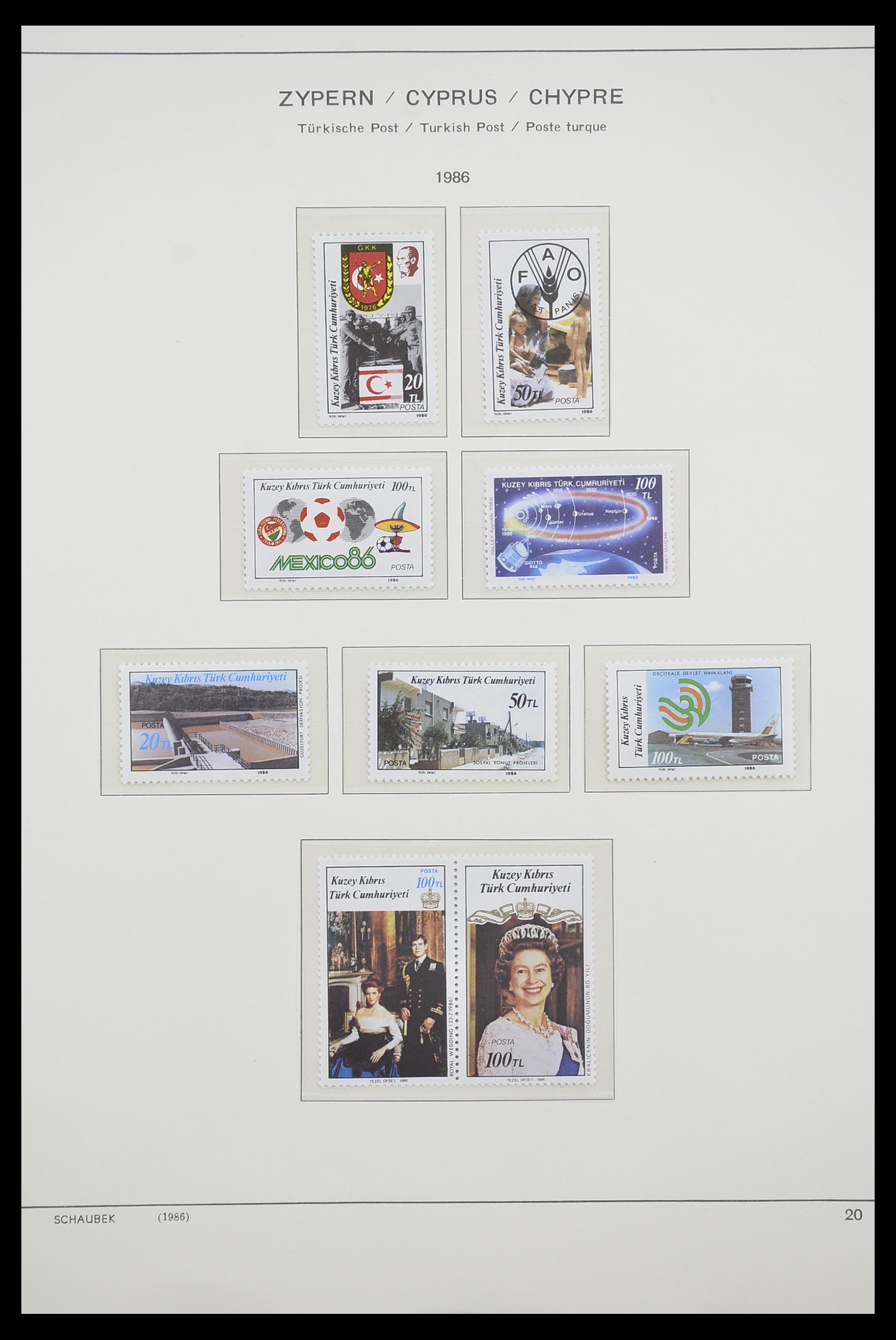33204 106 - Postzegelverzameling 33204 Cyprus 1960-1992.