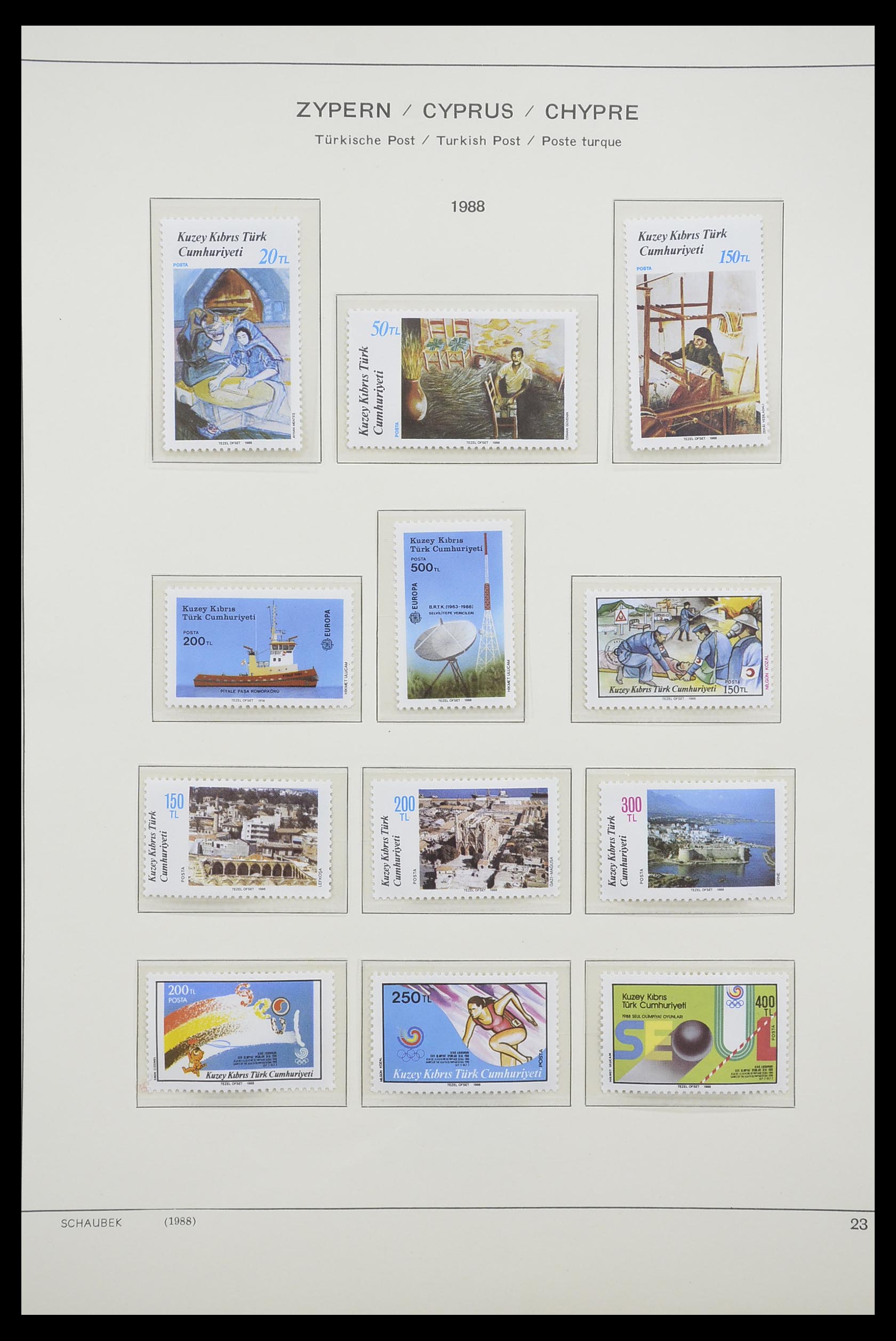33204 110 - Postzegelverzameling 33204 Cyprus 1960-1992.