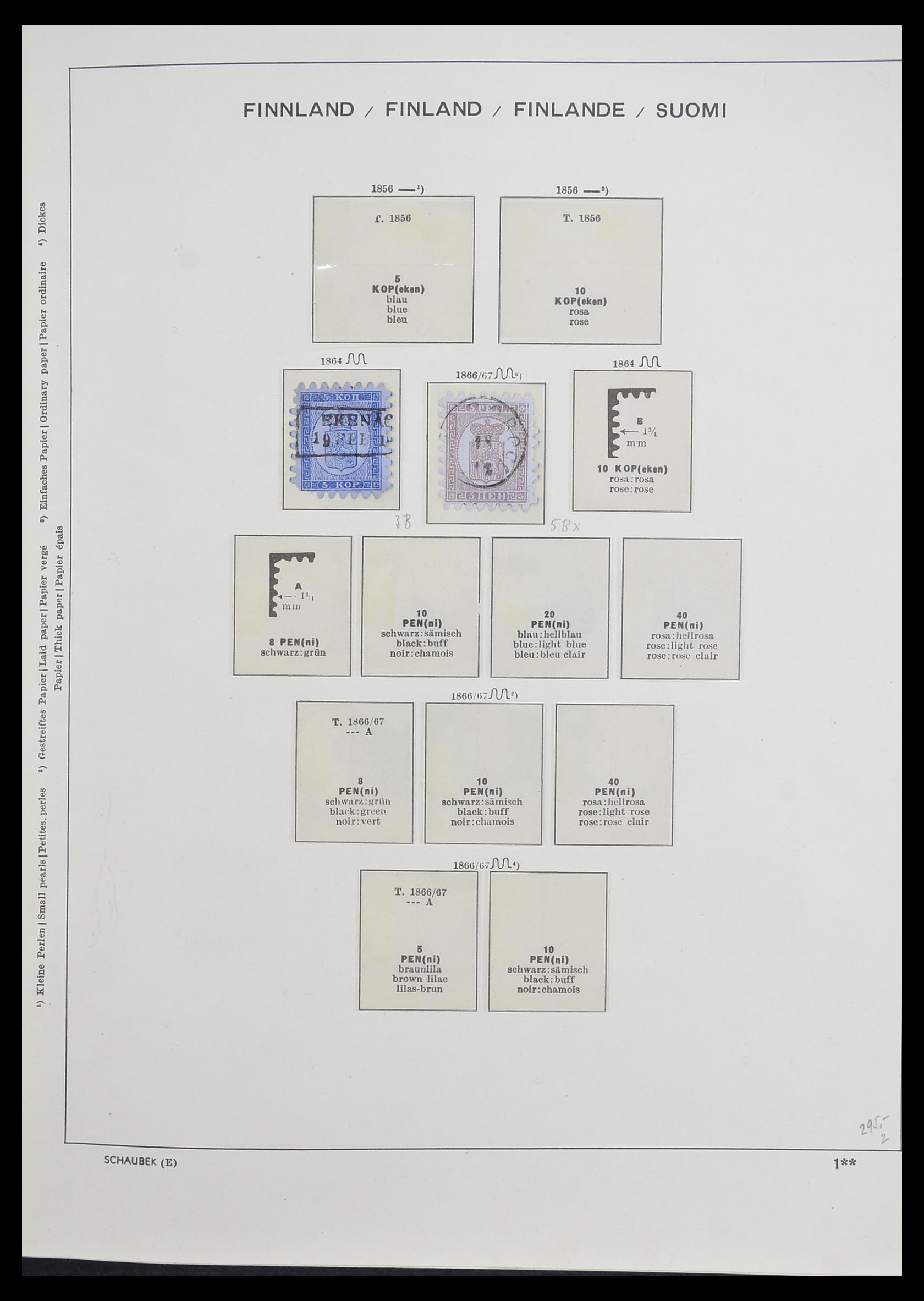 33226 002 - Postzegelverzameling 33226 Finland 1860-1996.