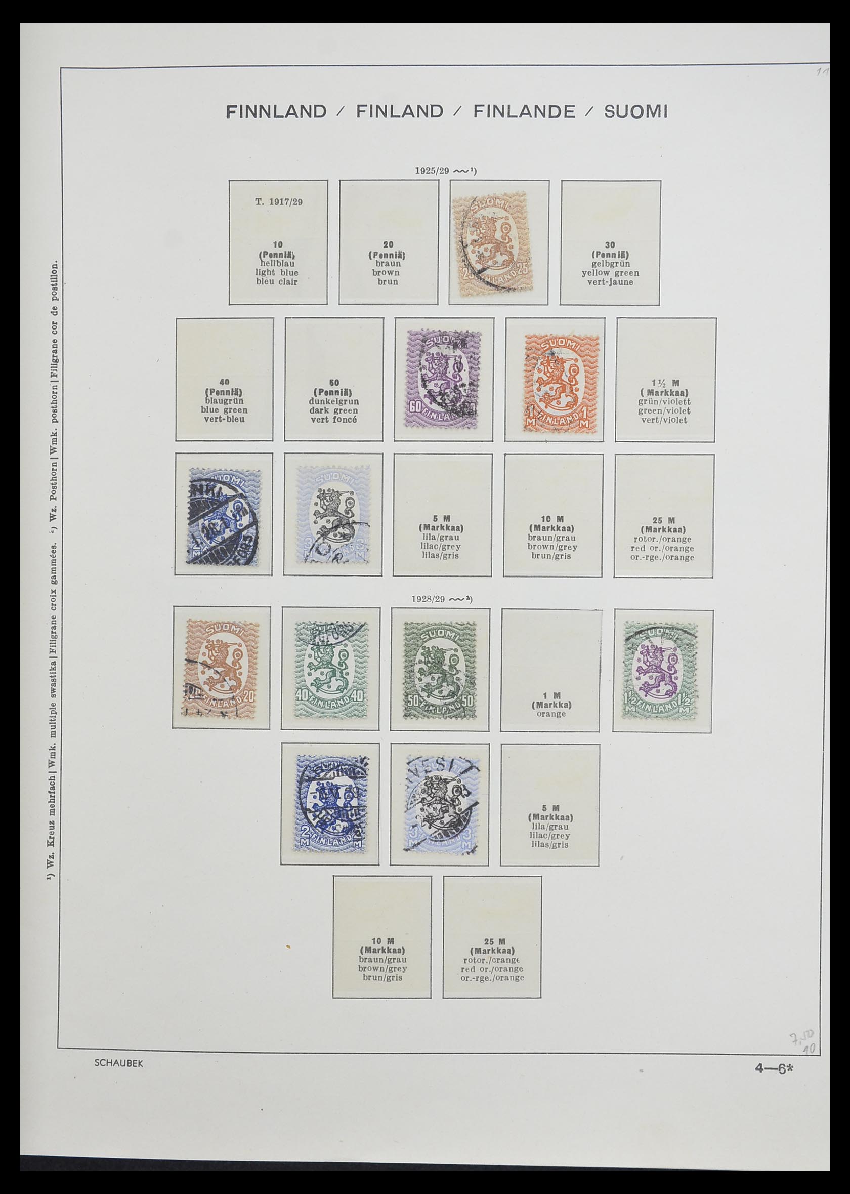 33226 013 - Postzegelverzameling 33226 Finland 1860-1996.