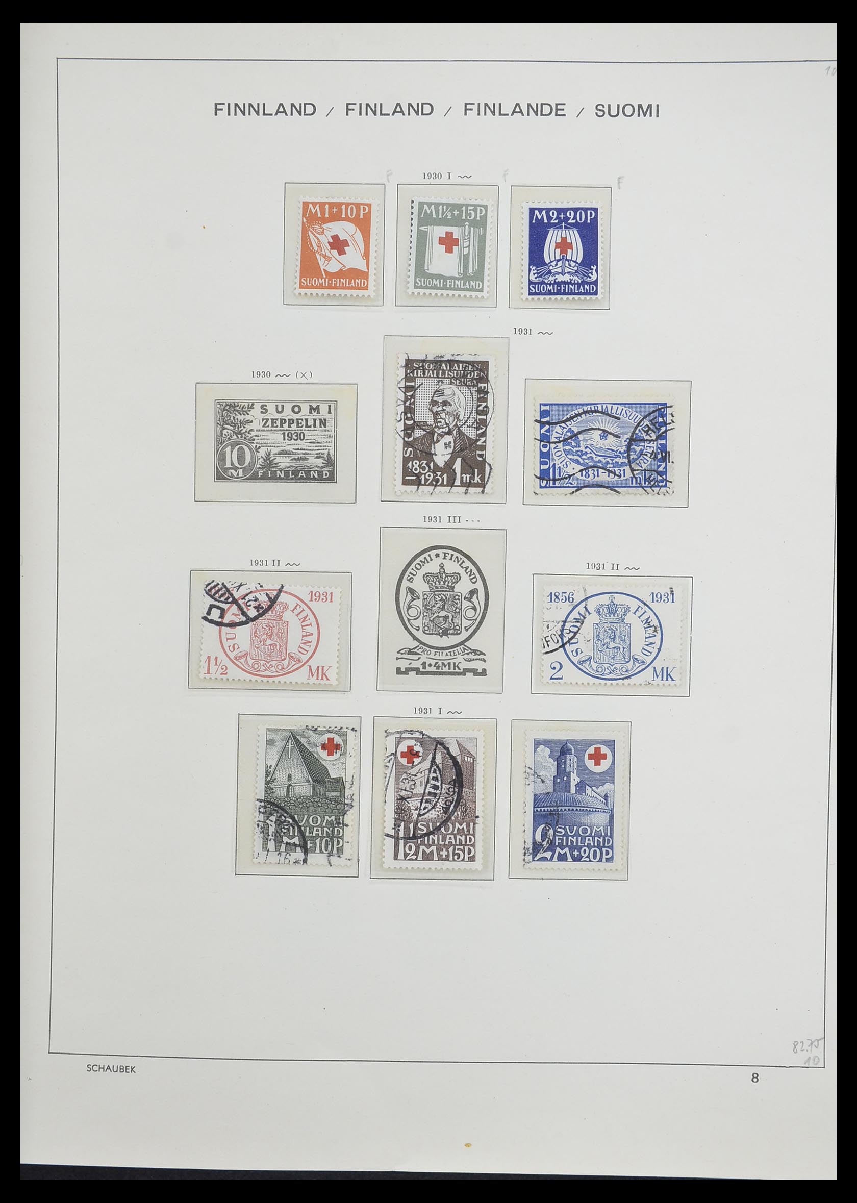 33226 017 - Postzegelverzameling 33226 Finland 1860-1996.