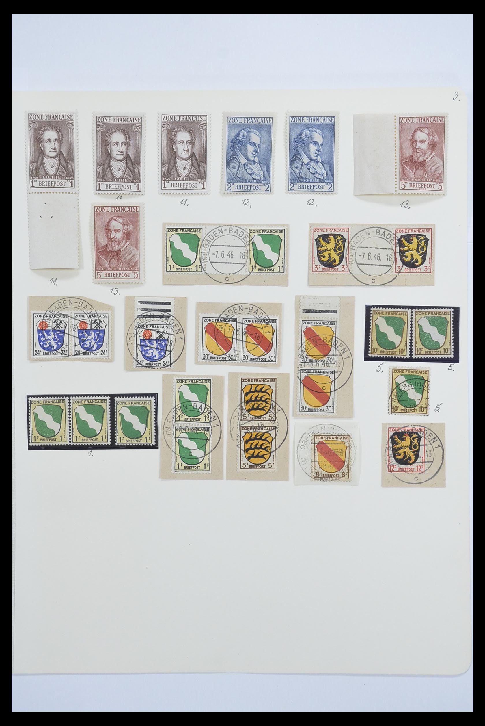 33269 003 - Stamp collection 33269 French Zone 1945-1946.