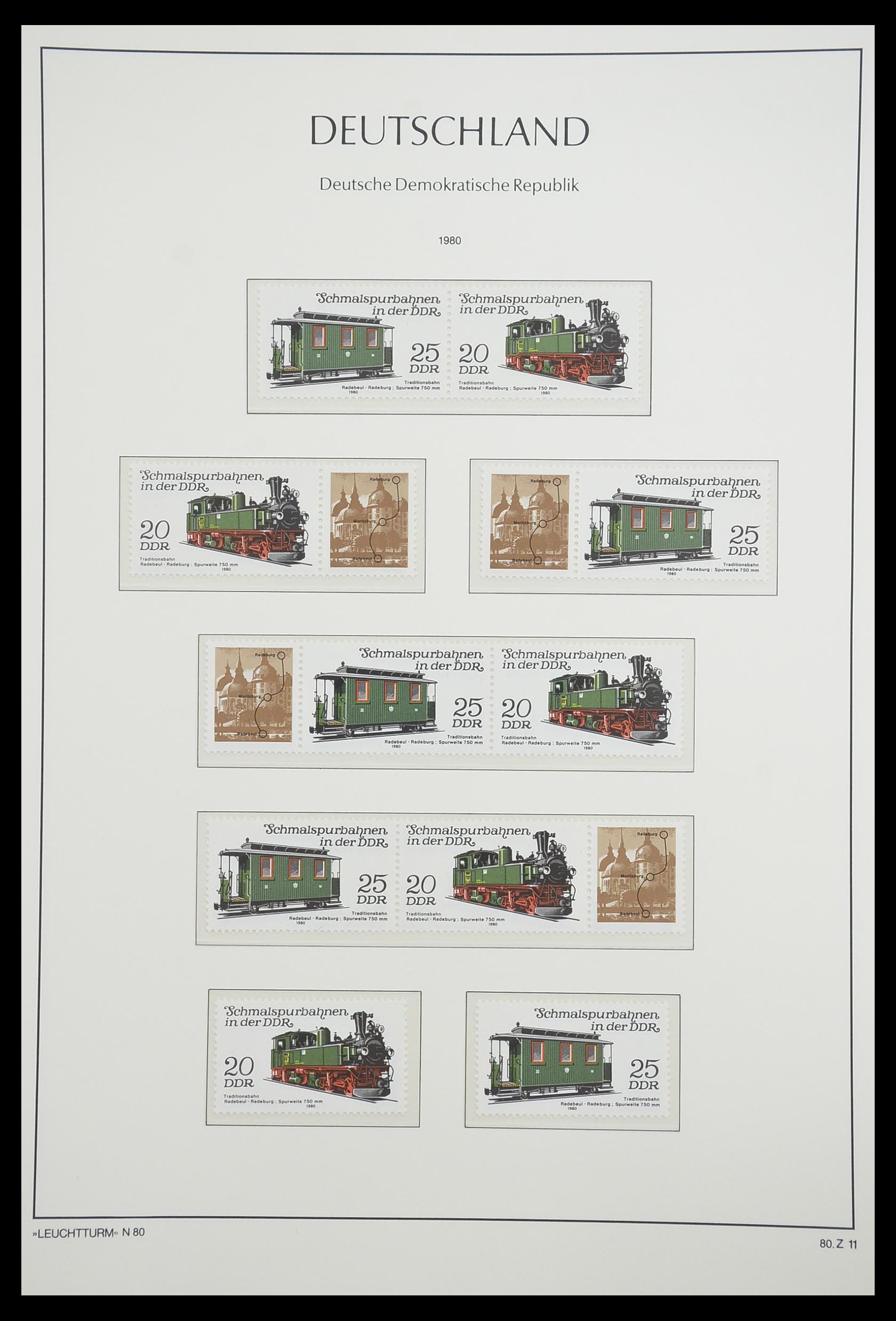 33271 101 - Postzegelverzameling 33271 DDR combinaties 1955-1990.