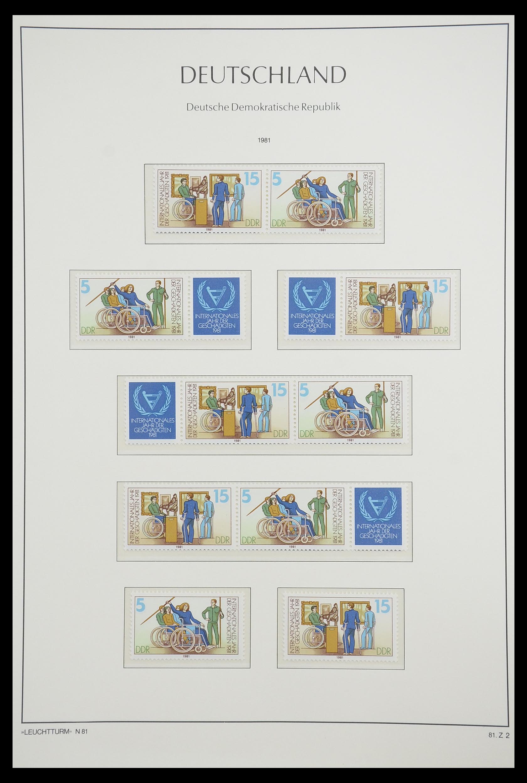 33271 104 - Postzegelverzameling 33271 DDR combinaties 1955-1990.