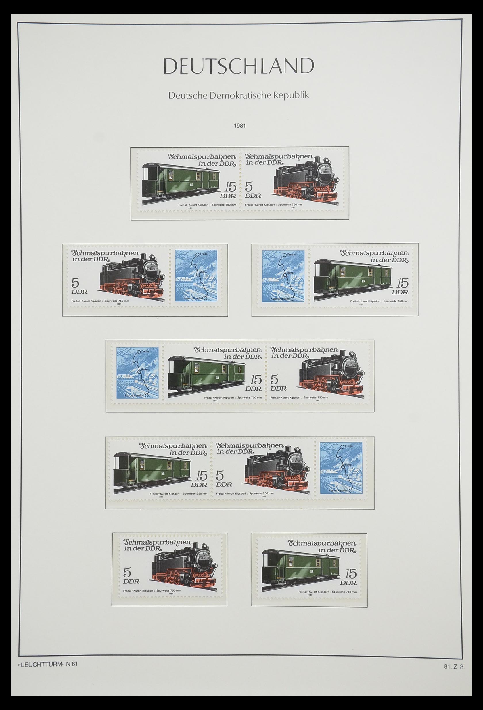 33271 105 - Postzegelverzameling 33271 DDR combinaties 1955-1990.
