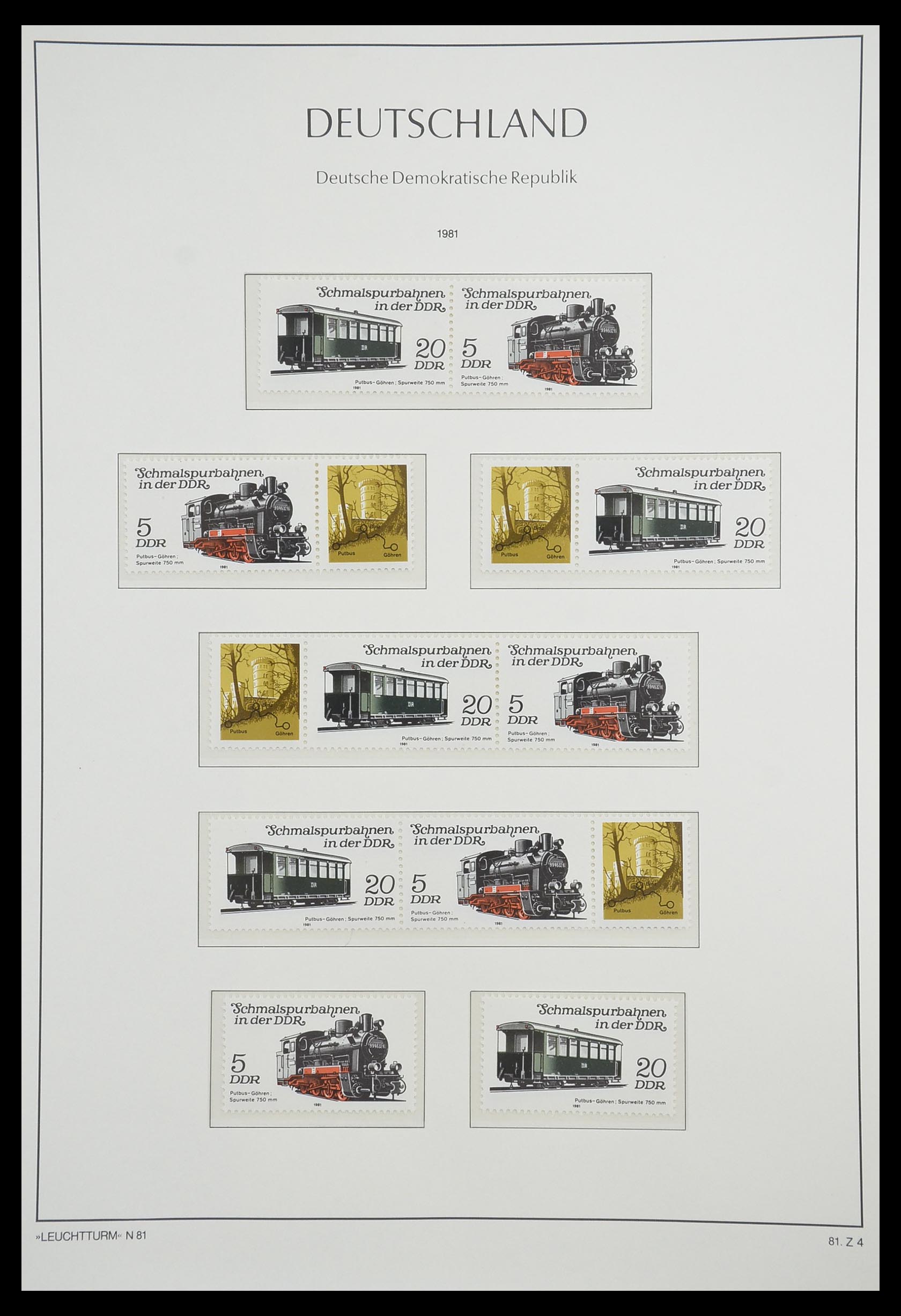 33271 106 - Postzegelverzameling 33271 DDR combinaties 1955-1990.