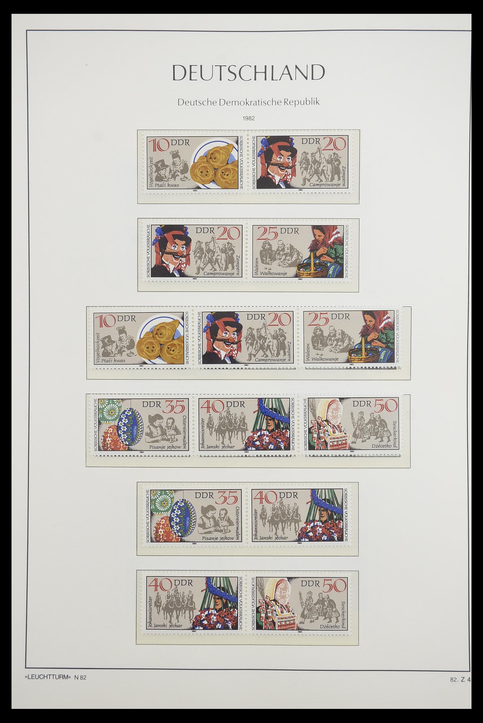 33271 110 - Postzegelverzameling 33271 DDR combinaties 1955-1990.