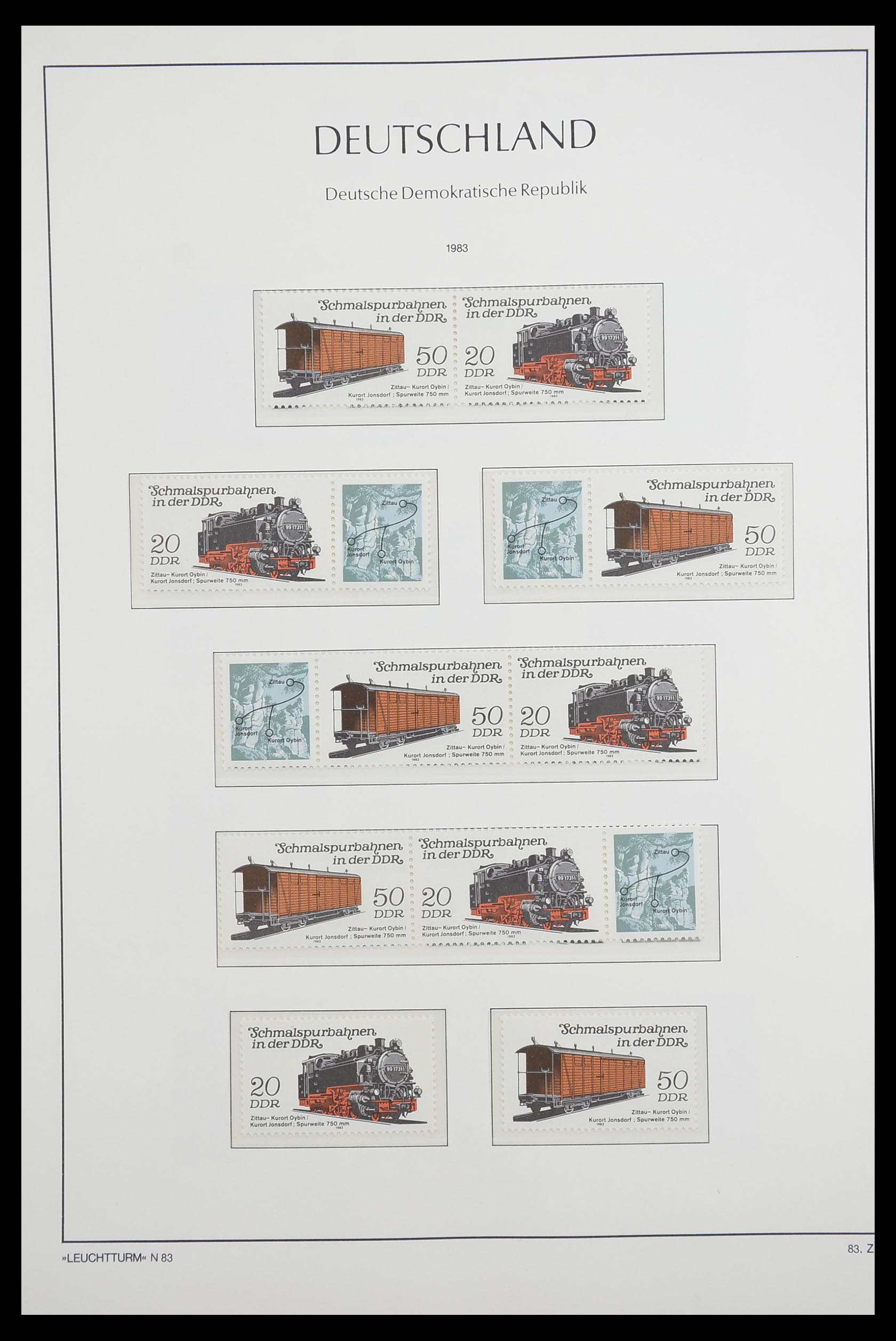 33271 117 - Postzegelverzameling 33271 DDR combinaties 1955-1990.