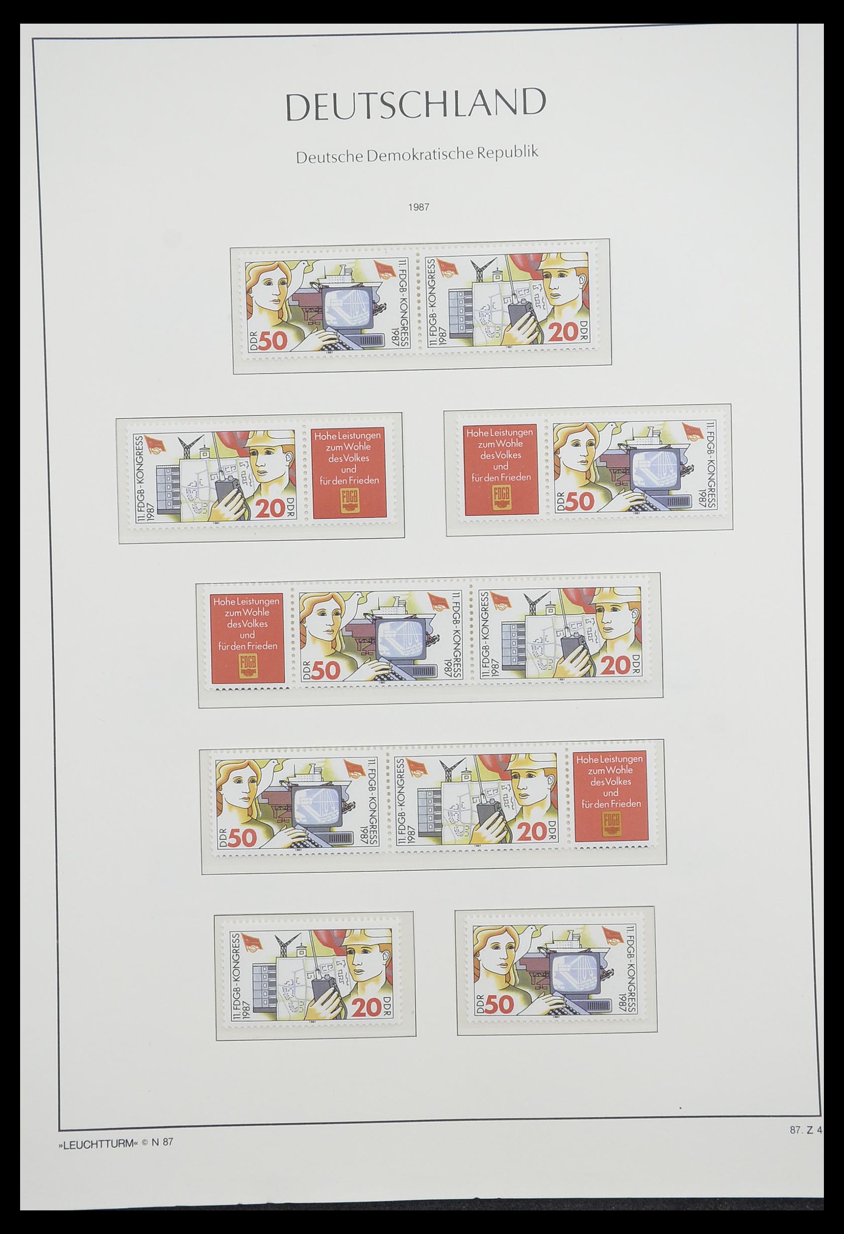 33271 155 - Postzegelverzameling 33271 DDR combinaties 1955-1990.