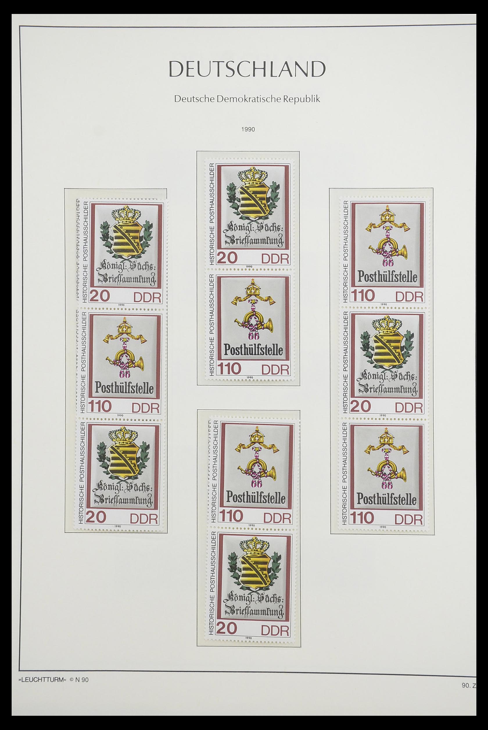 33271 195 - Postzegelverzameling 33271 DDR combinaties 1955-1990.