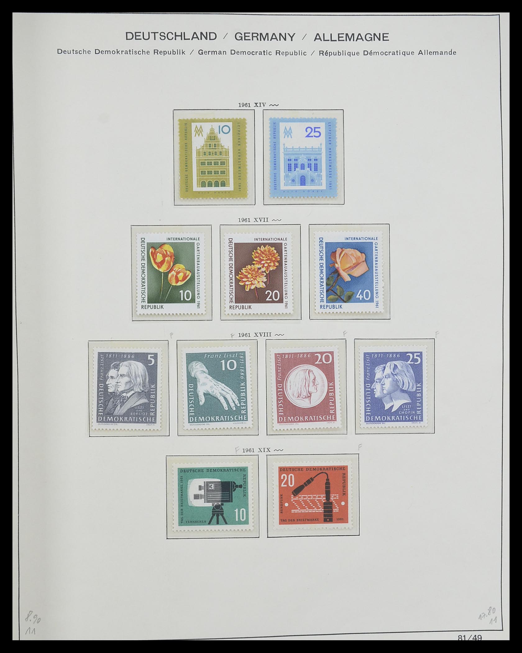 33281 140 - Postzegelverzameling 33281 DDR 1945-1990.