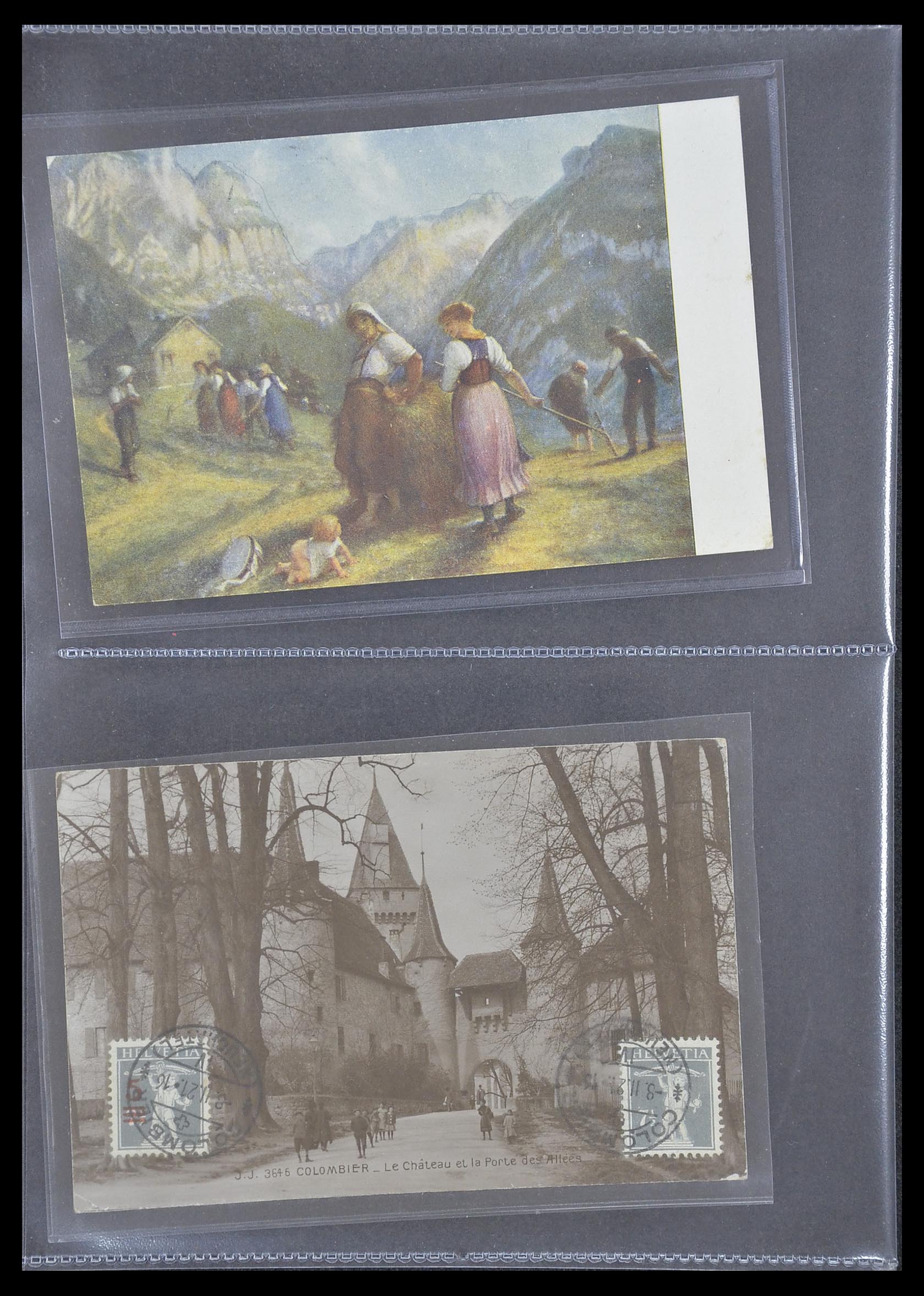33302 049 - Postzegelverzameling 33302 Zwitserland brieven en kaarten 1899-1948.