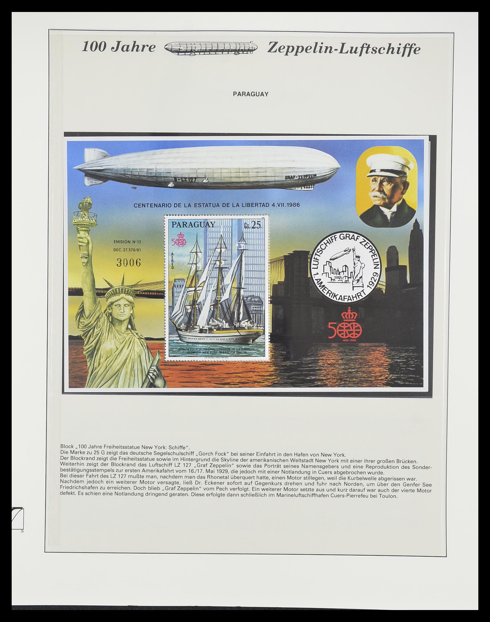 33307 106 - Stamp collection 33307 Thematic Zeppelin 1952-2010!