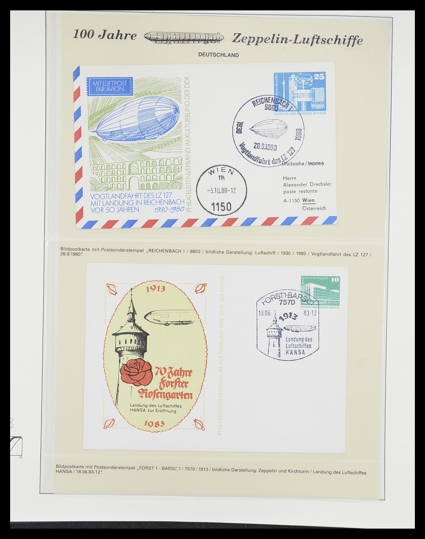 33307 113 - Stamp collection 33307 Thematic Zeppelin 1952-2010!