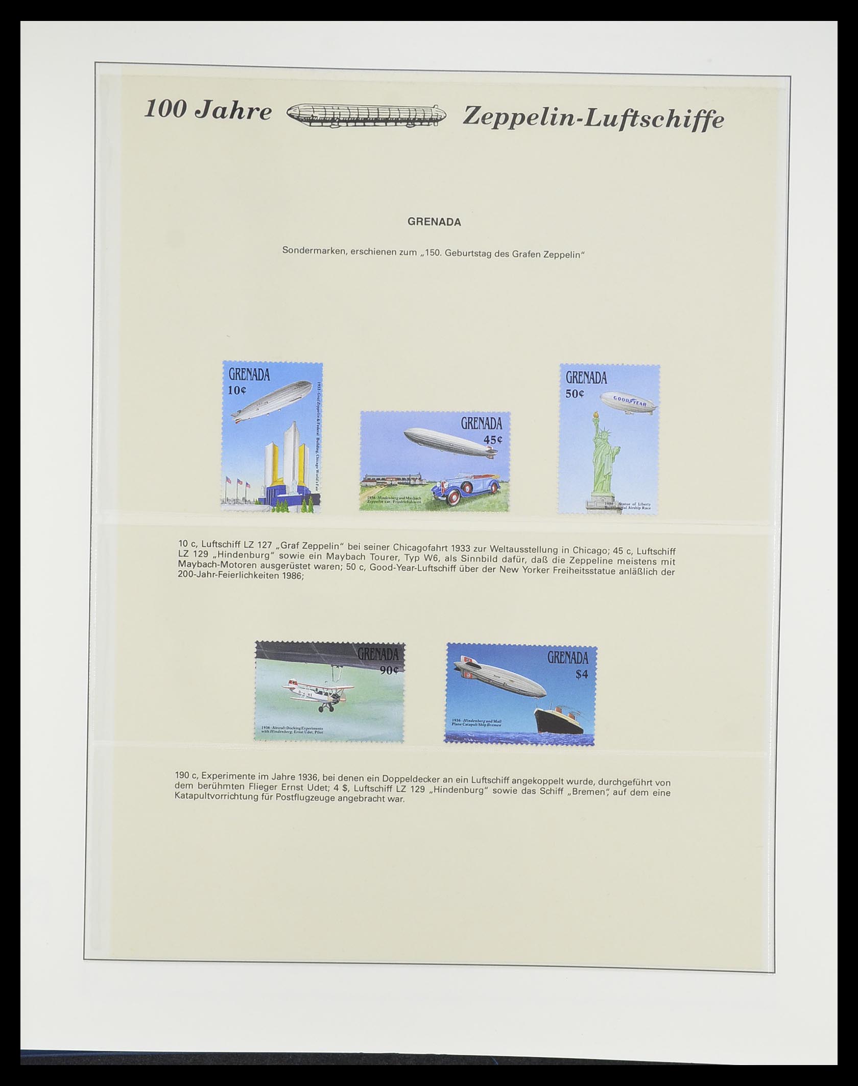 33307 119 - Stamp collection 33307 Thematic Zeppelin 1952-2010!