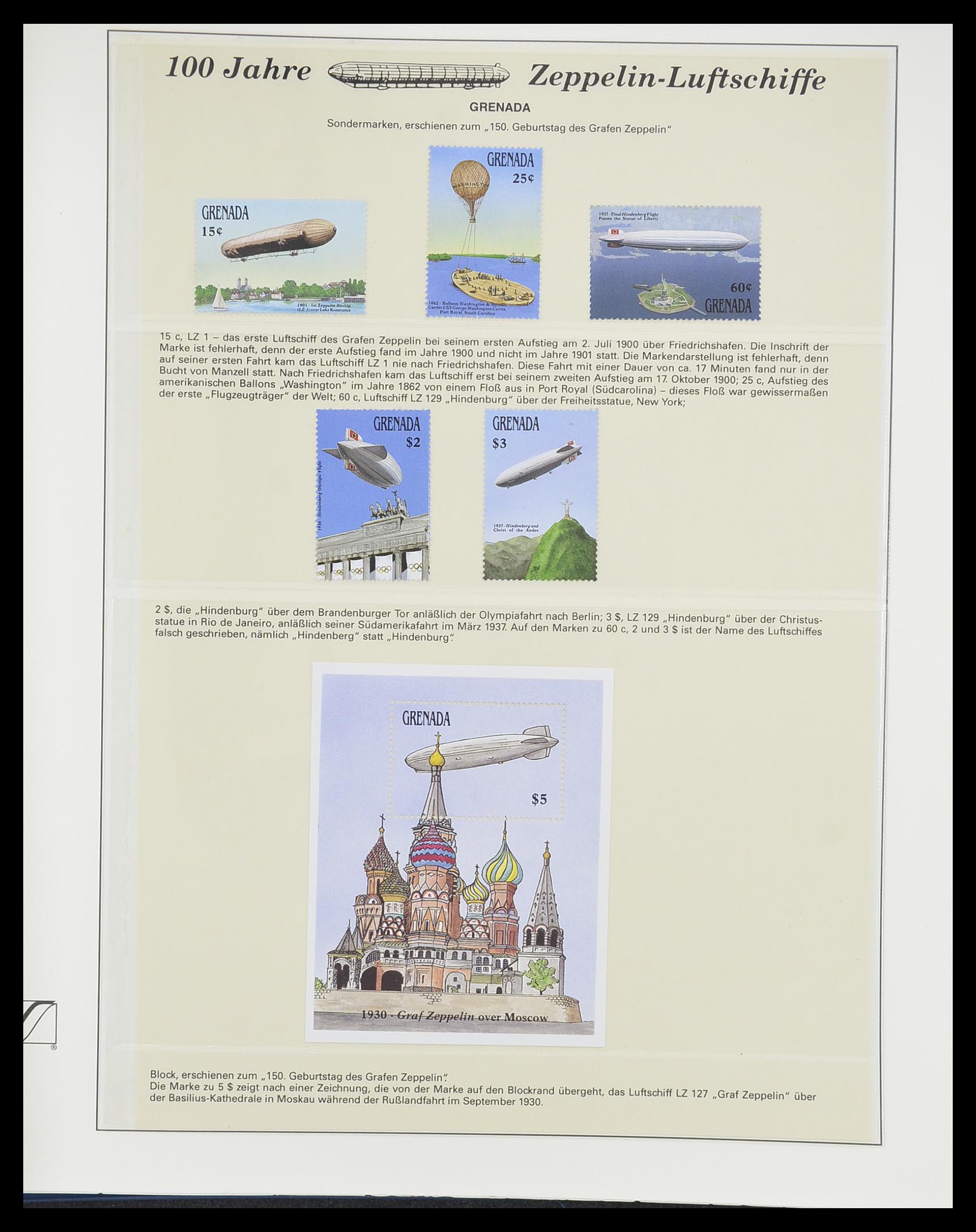 33307 120 - Stamp collection 33307 Thematic Zeppelin 1952-2010!