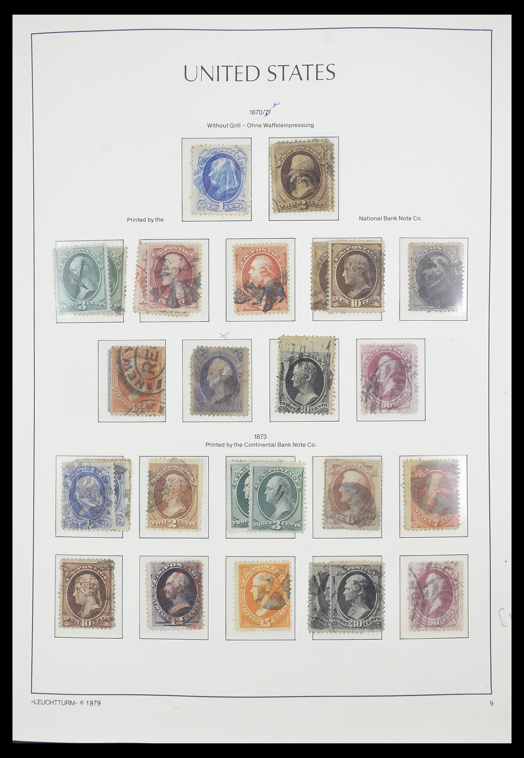 33415 009 - Postzegelverzameling 33415 USA 1851-1964.