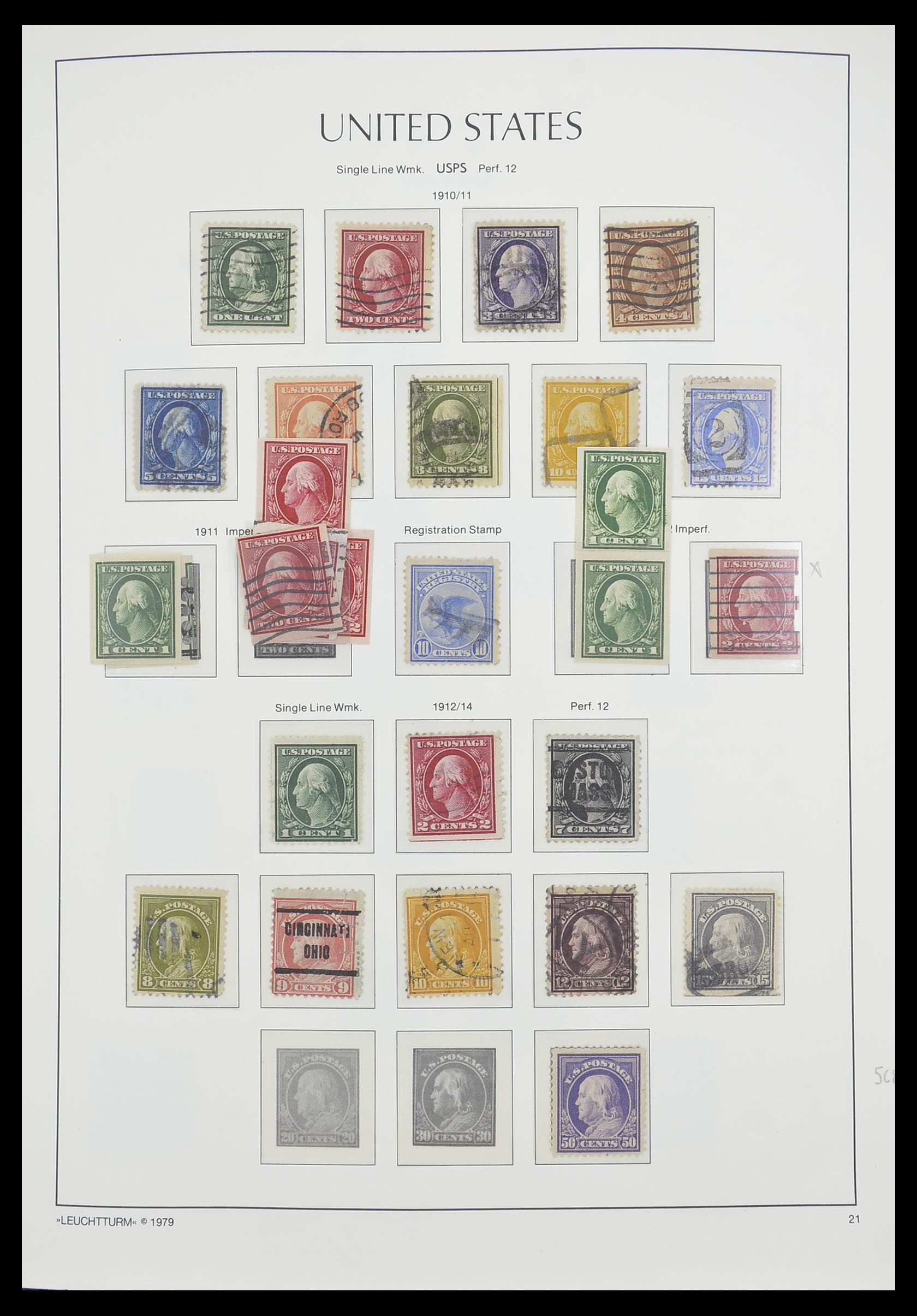 33415 021 - Postzegelverzameling 33415 USA 1851-1964.