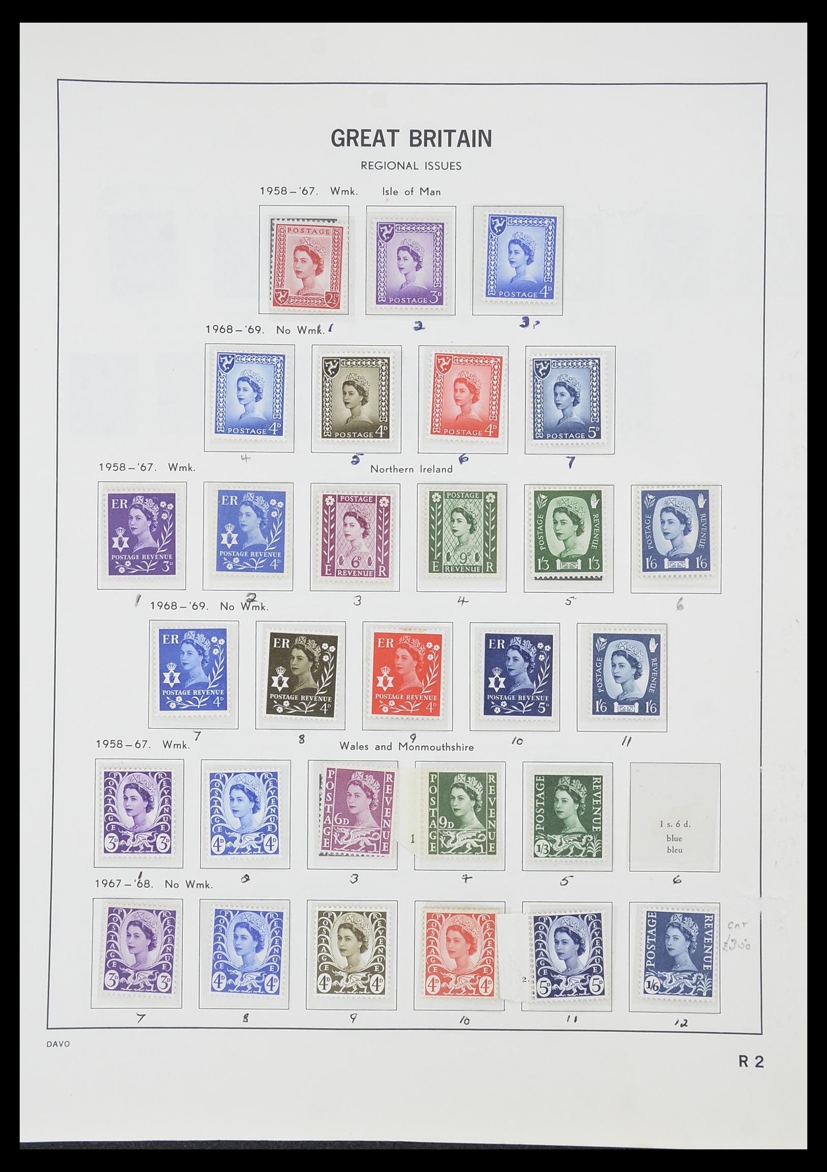 33419 105 - Postzegelverzameling 33419 Engeland 1875-1993.