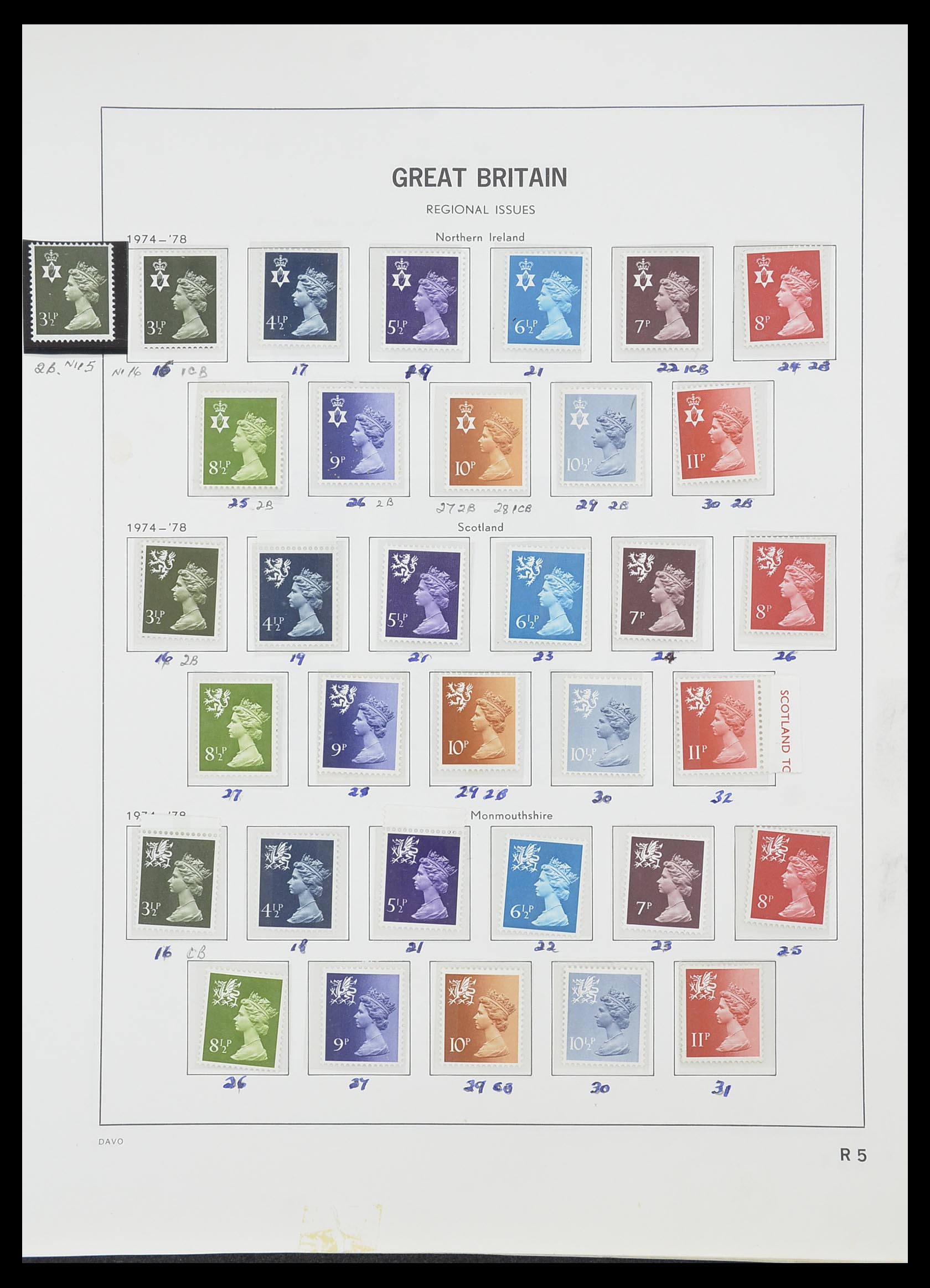 33419 109 - Postzegelverzameling 33419 Engeland 1875-1993.
