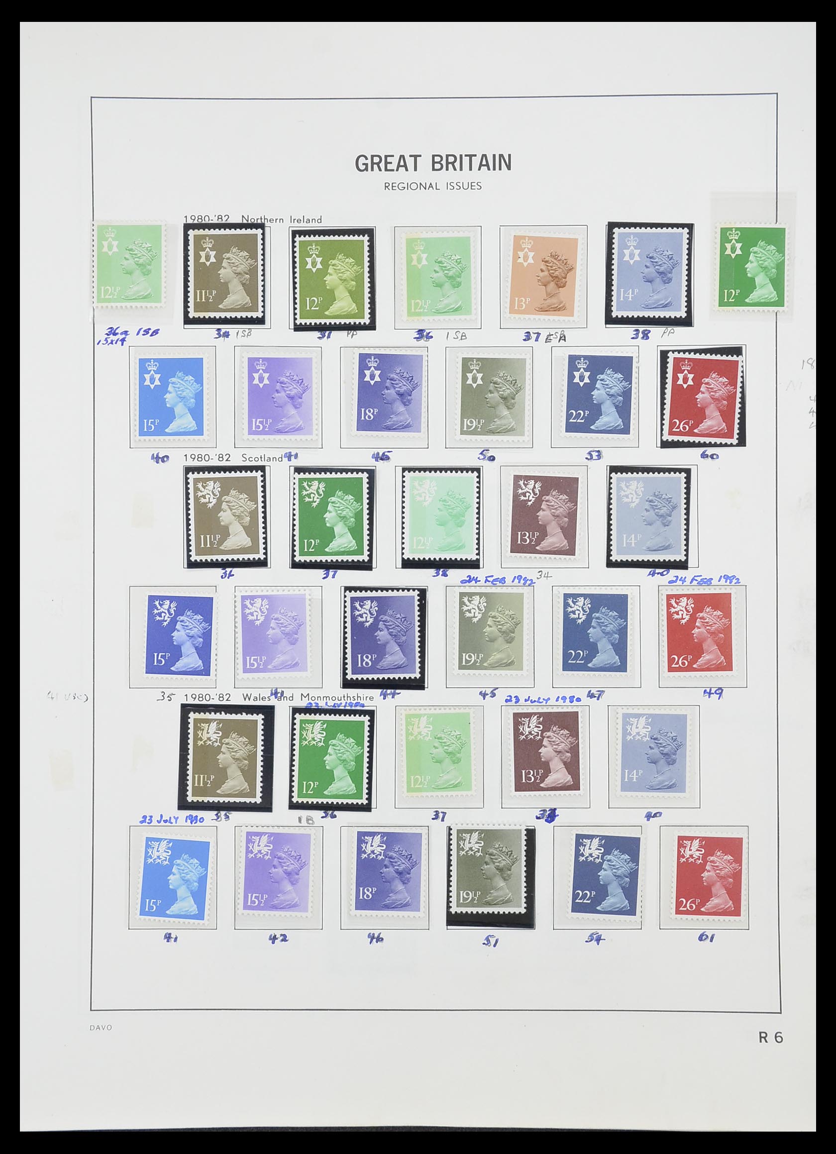 33419 111 - Postzegelverzameling 33419 Engeland 1875-1993.