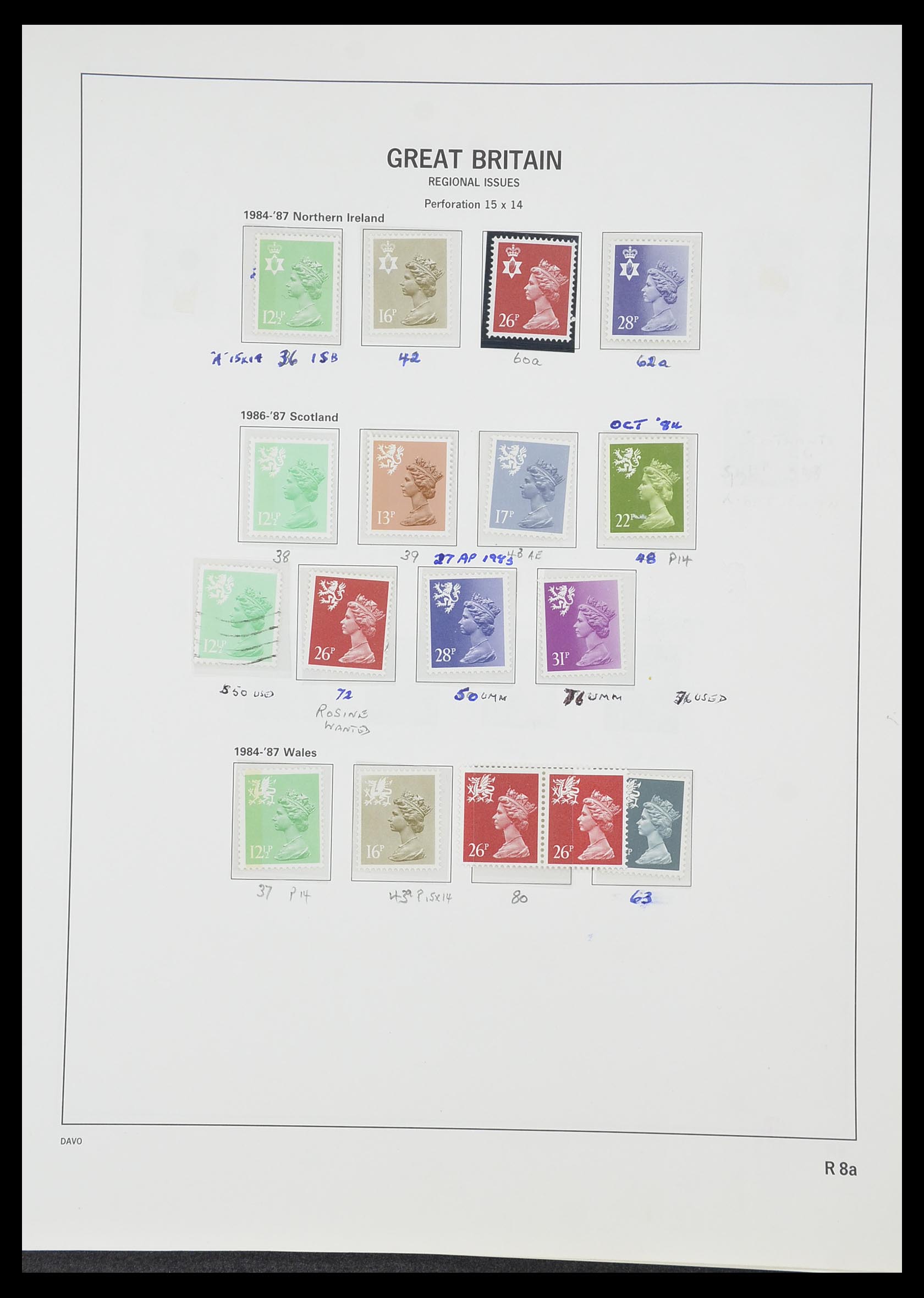 33419 114 - Postzegelverzameling 33419 Engeland 1875-1993.