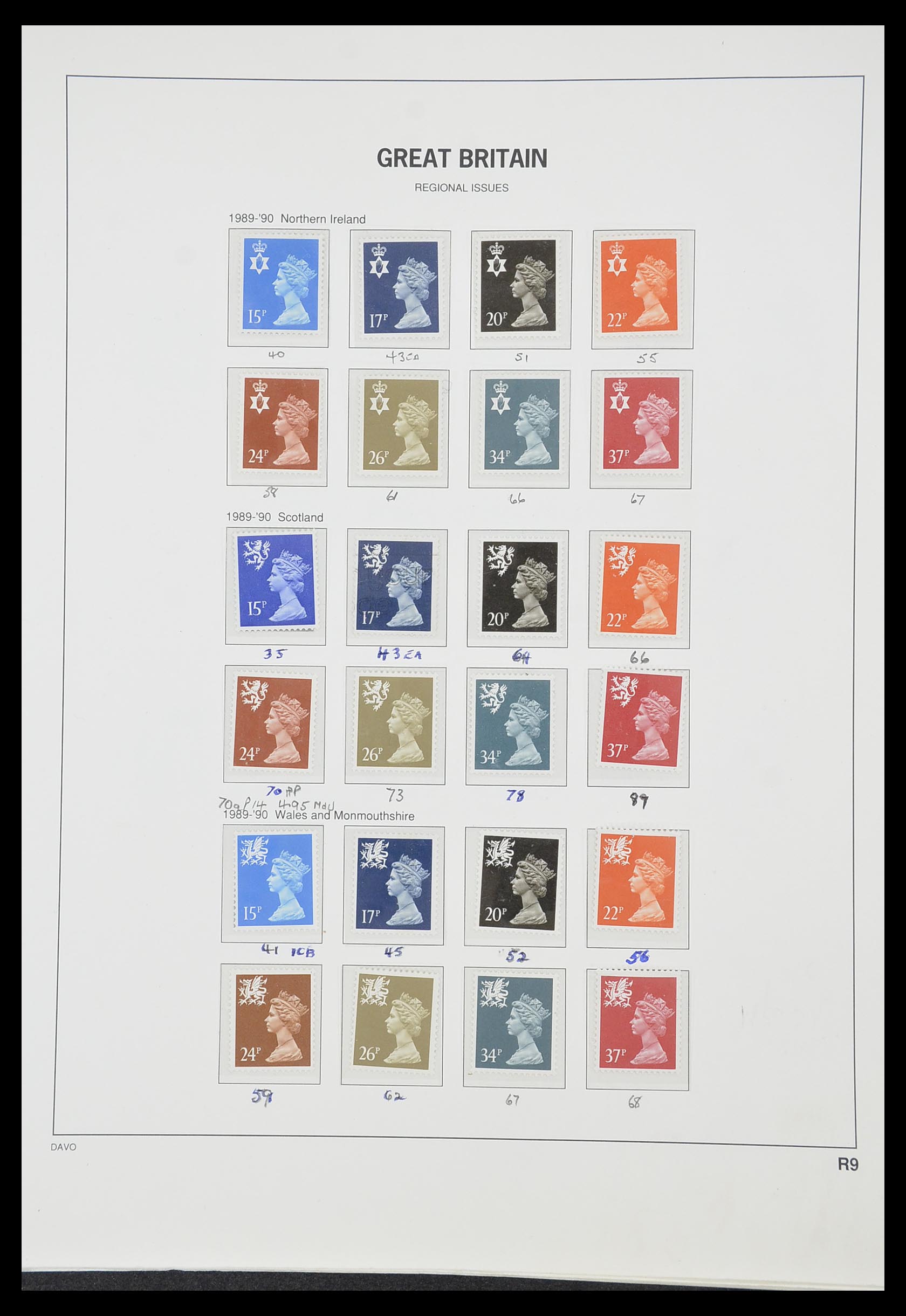 33419 116 - Postzegelverzameling 33419 Engeland 1875-1993.