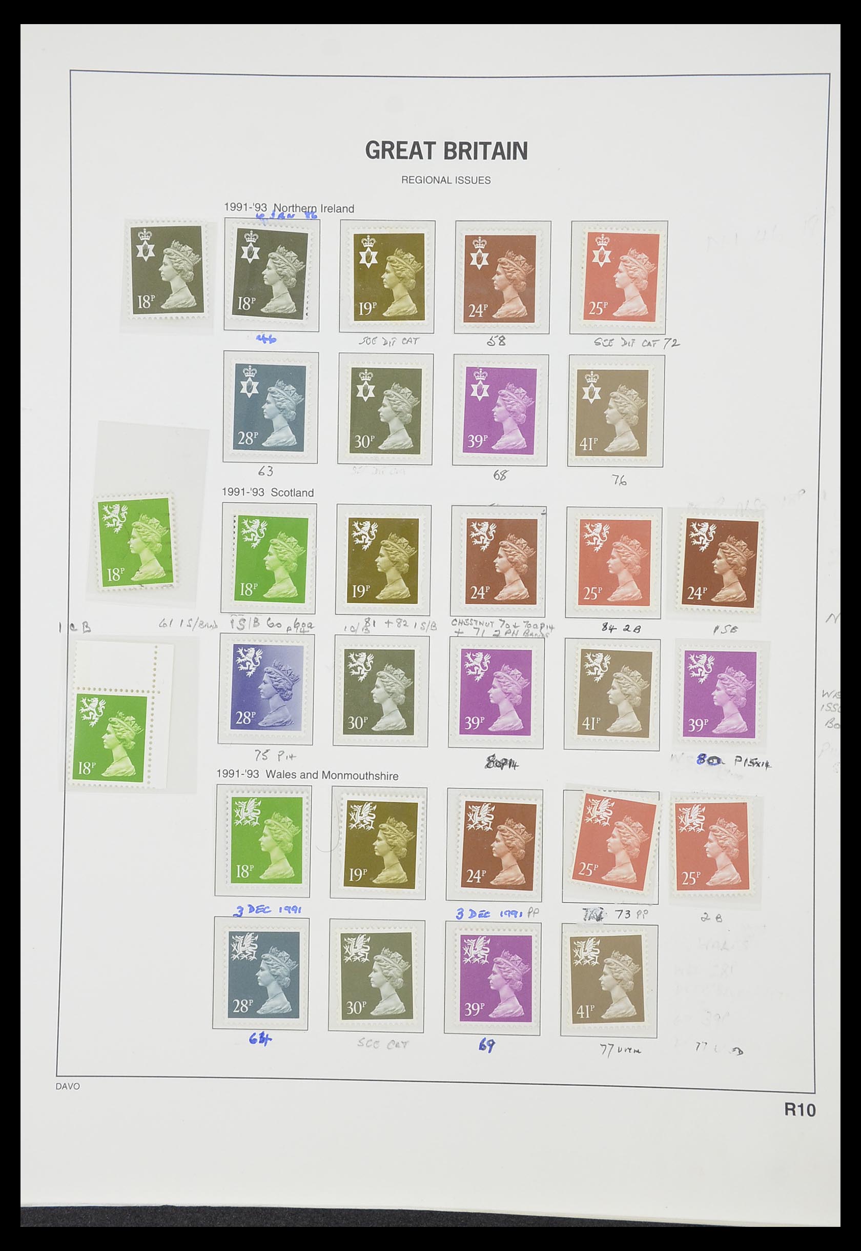 33419 118 - Postzegelverzameling 33419 Engeland 1875-1993.