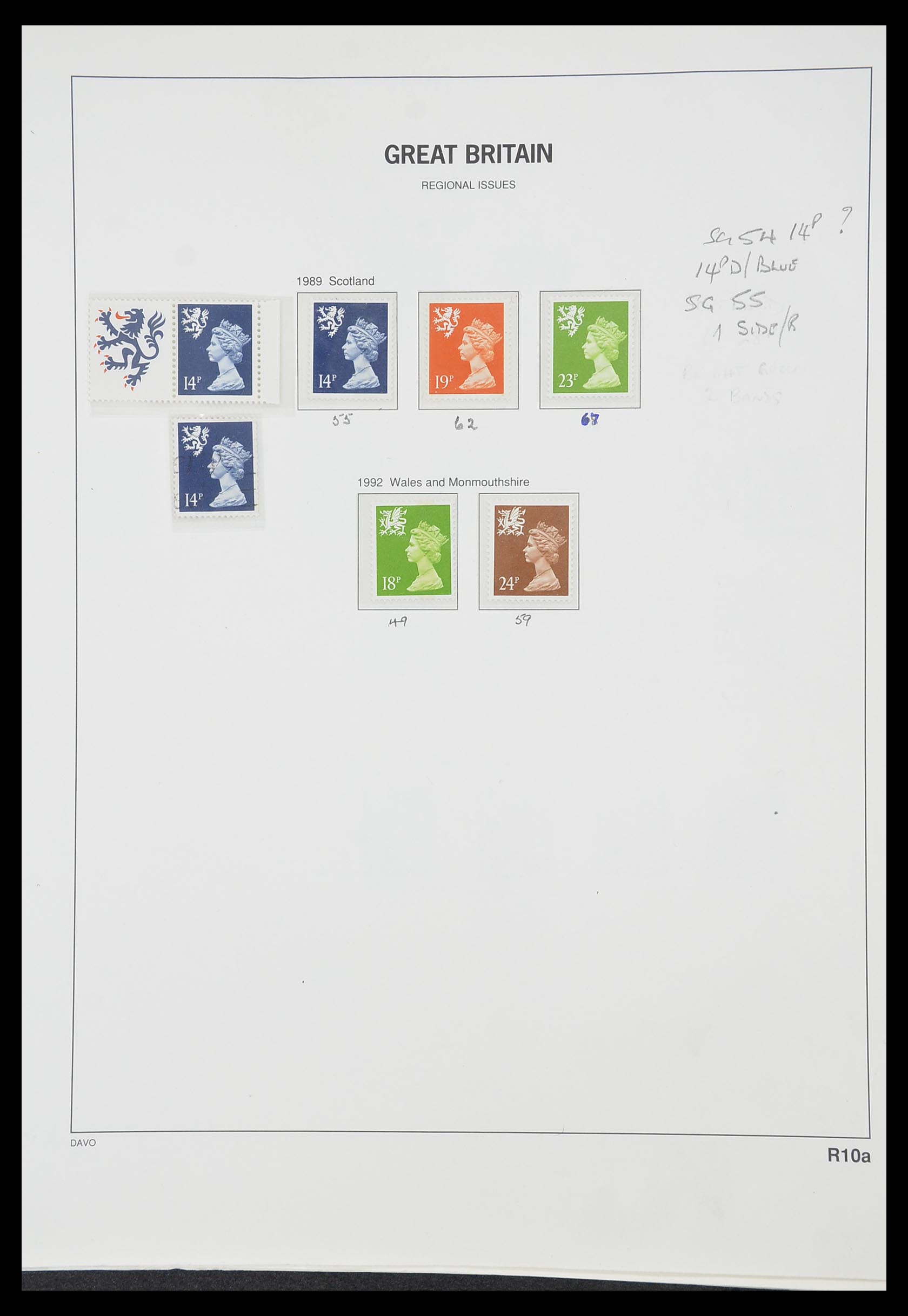 33419 119 - Postzegelverzameling 33419 Engeland 1875-1993.