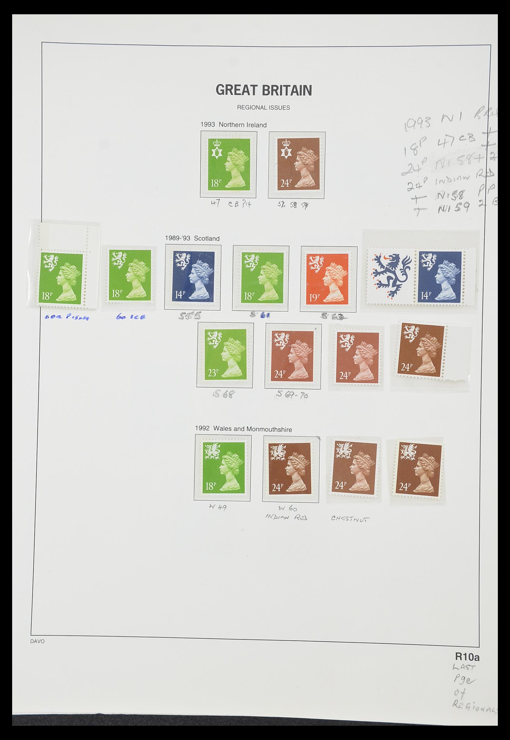 33419 120 - Postzegelverzameling 33419 Engeland 1875-1993.