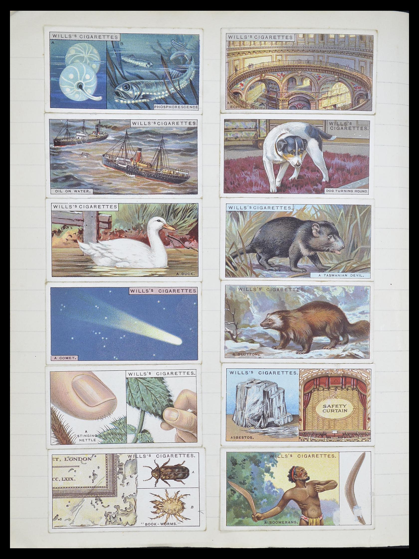 33444 121 - Postzegelverzameling 33444 Engeland sigarettenkaarten.