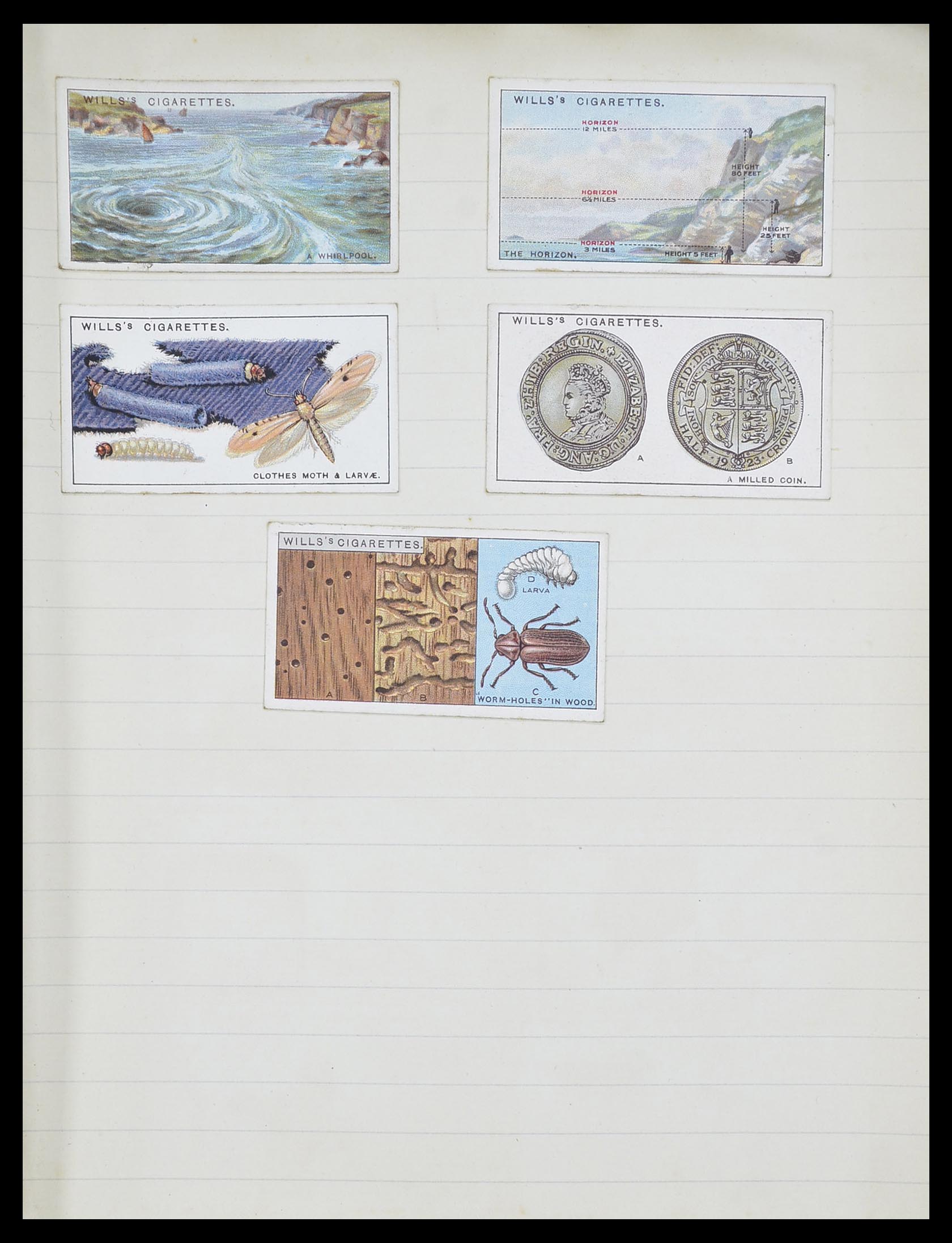 33444 122 - Postzegelverzameling 33444 Engeland sigarettenkaarten.
