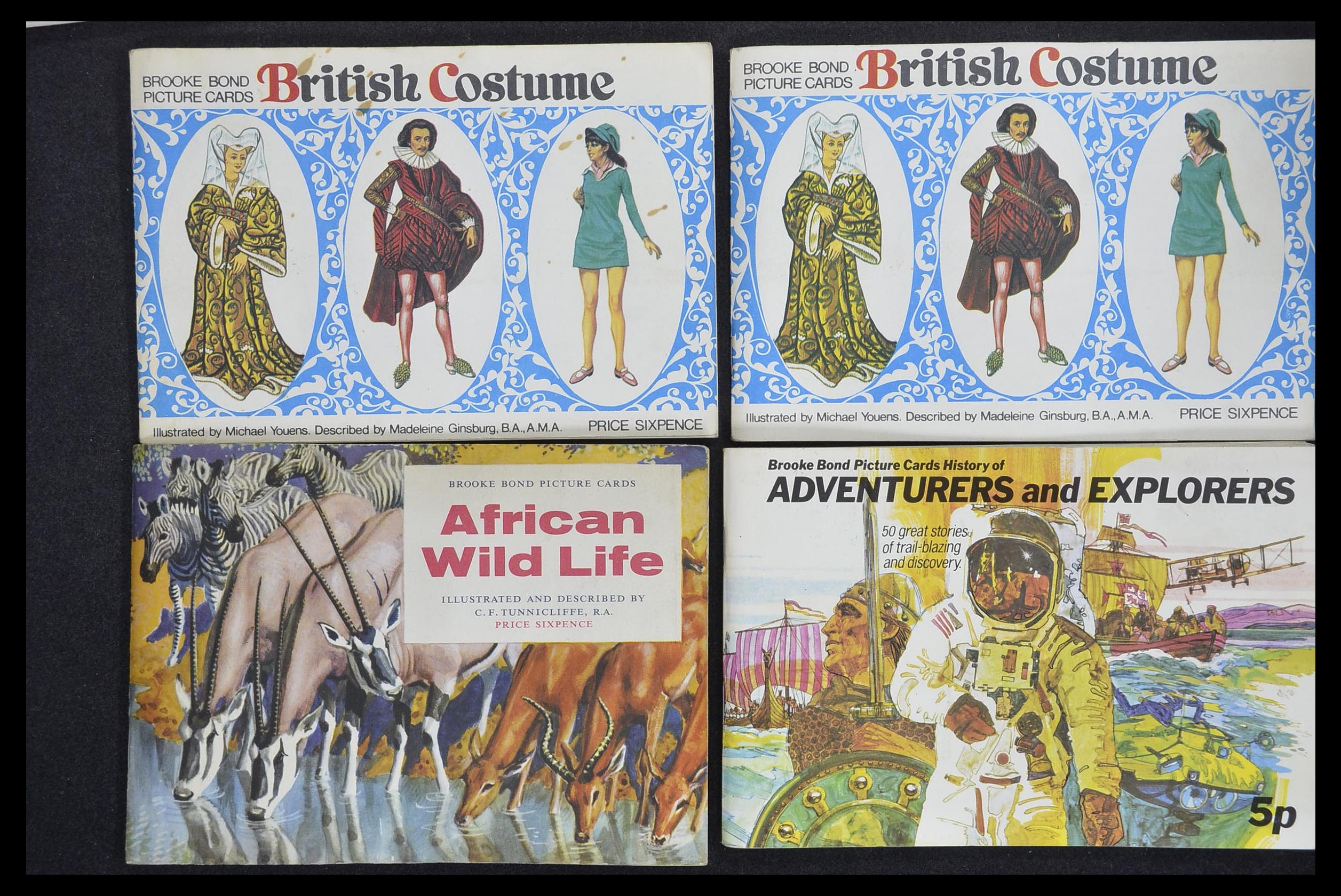 33444 123 - Postzegelverzameling 33444 Engeland sigarettenkaarten.