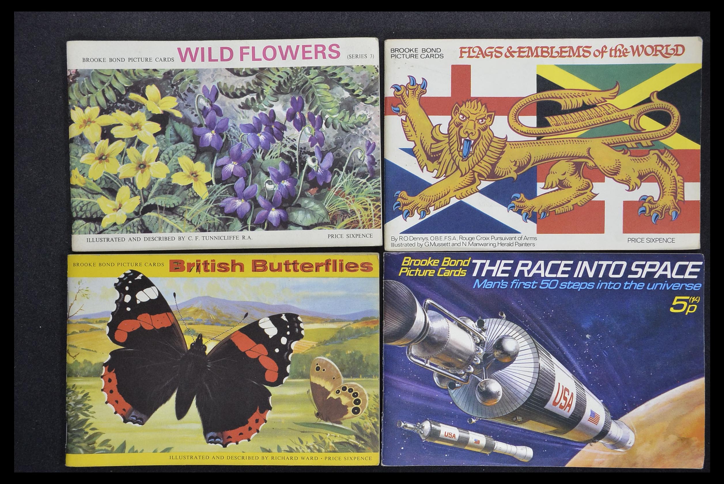 33444 127 - Postzegelverzameling 33444 Engeland sigarettenkaarten.