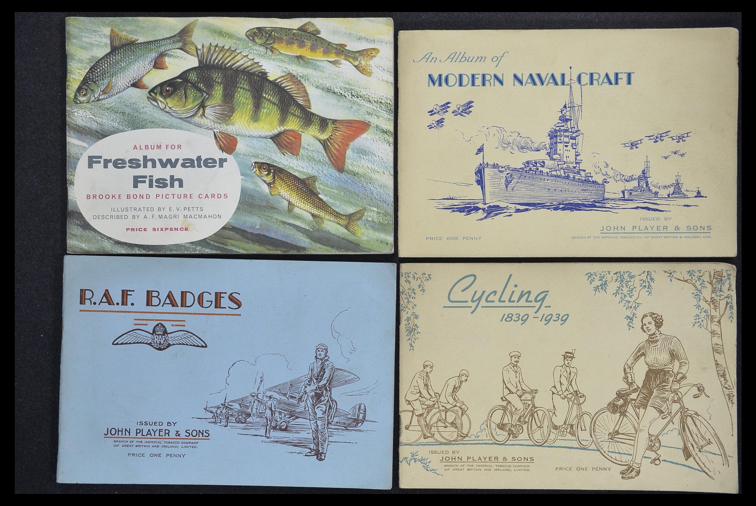 33444 128 - Postzegelverzameling 33444 Engeland sigarettenkaarten.