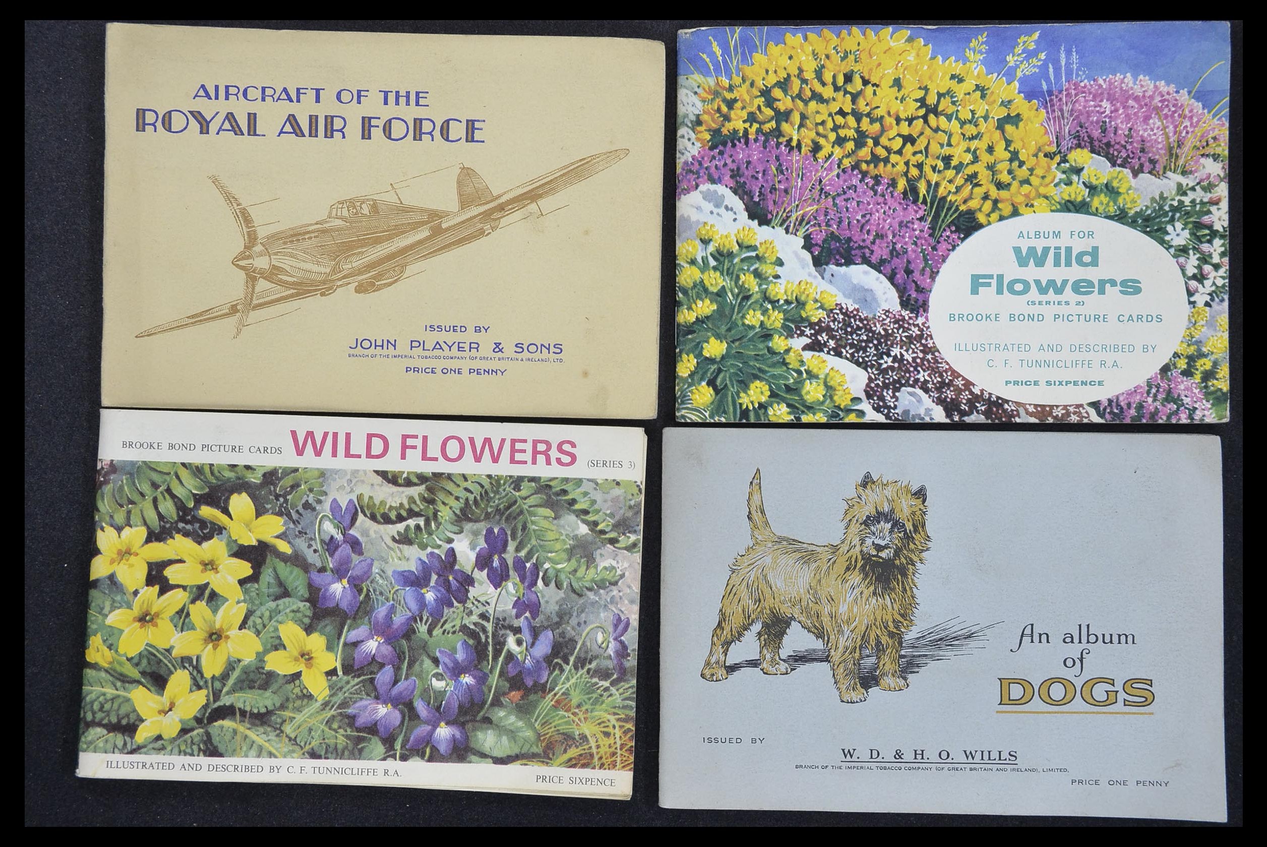 33444 129 - Postzegelverzameling 33444 Engeland sigarettenkaarten.
