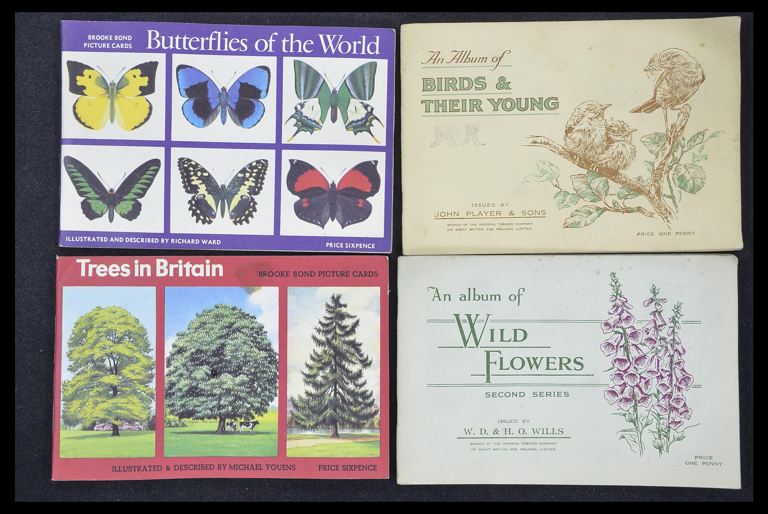 33444 130 - Postzegelverzameling 33444 Engeland sigarettenkaarten.