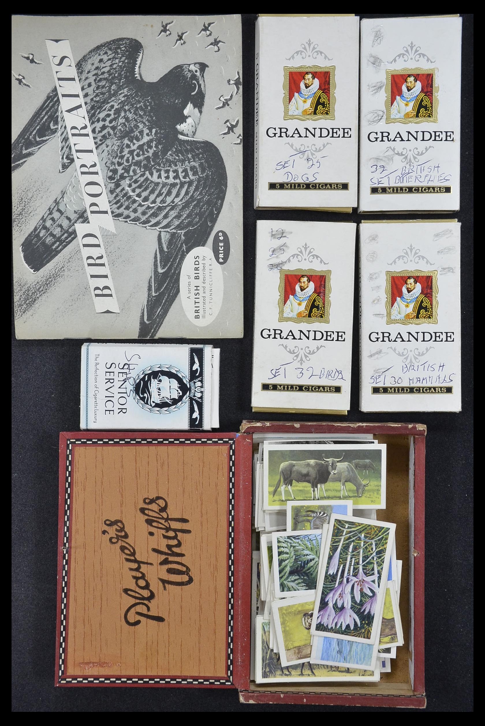 33444 134 - Postzegelverzameling 33444 Engeland sigarettenkaarten.