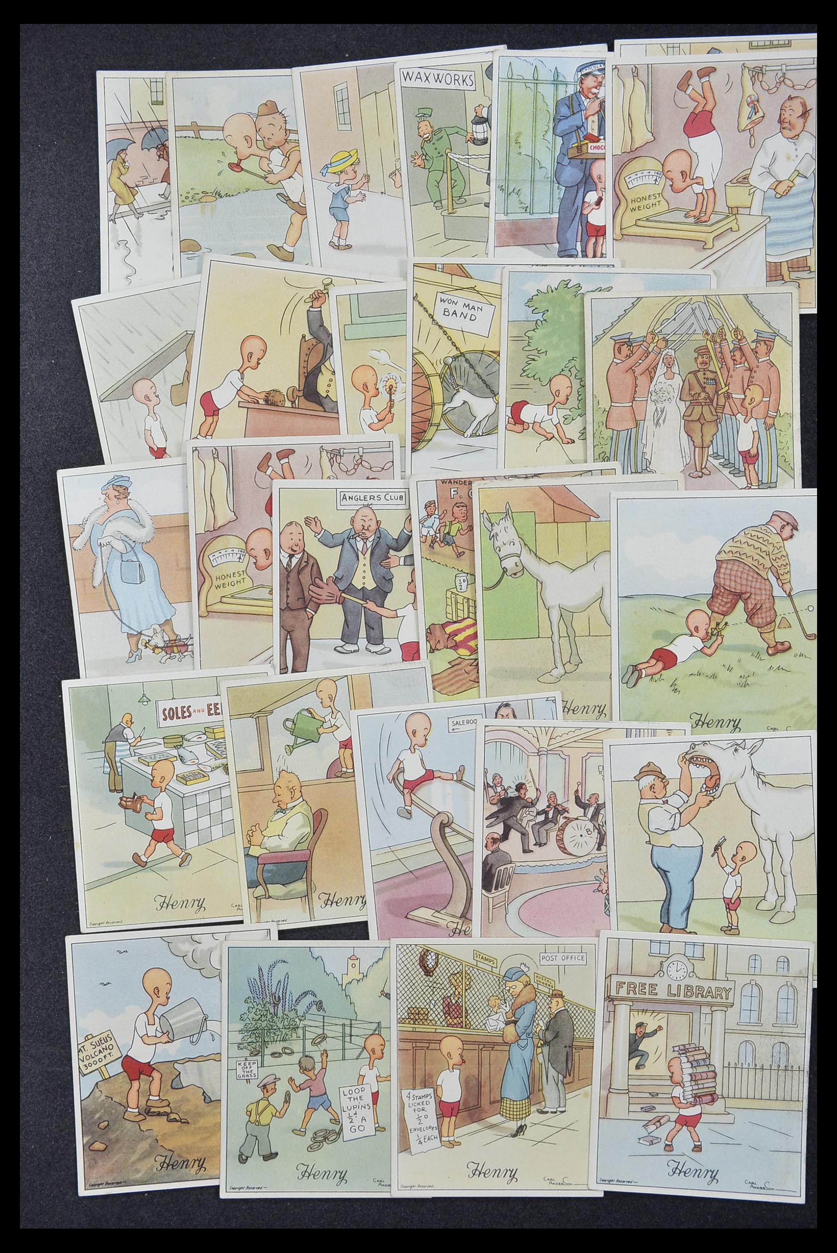 33444 140 - Postzegelverzameling 33444 Engeland sigarettenkaarten.