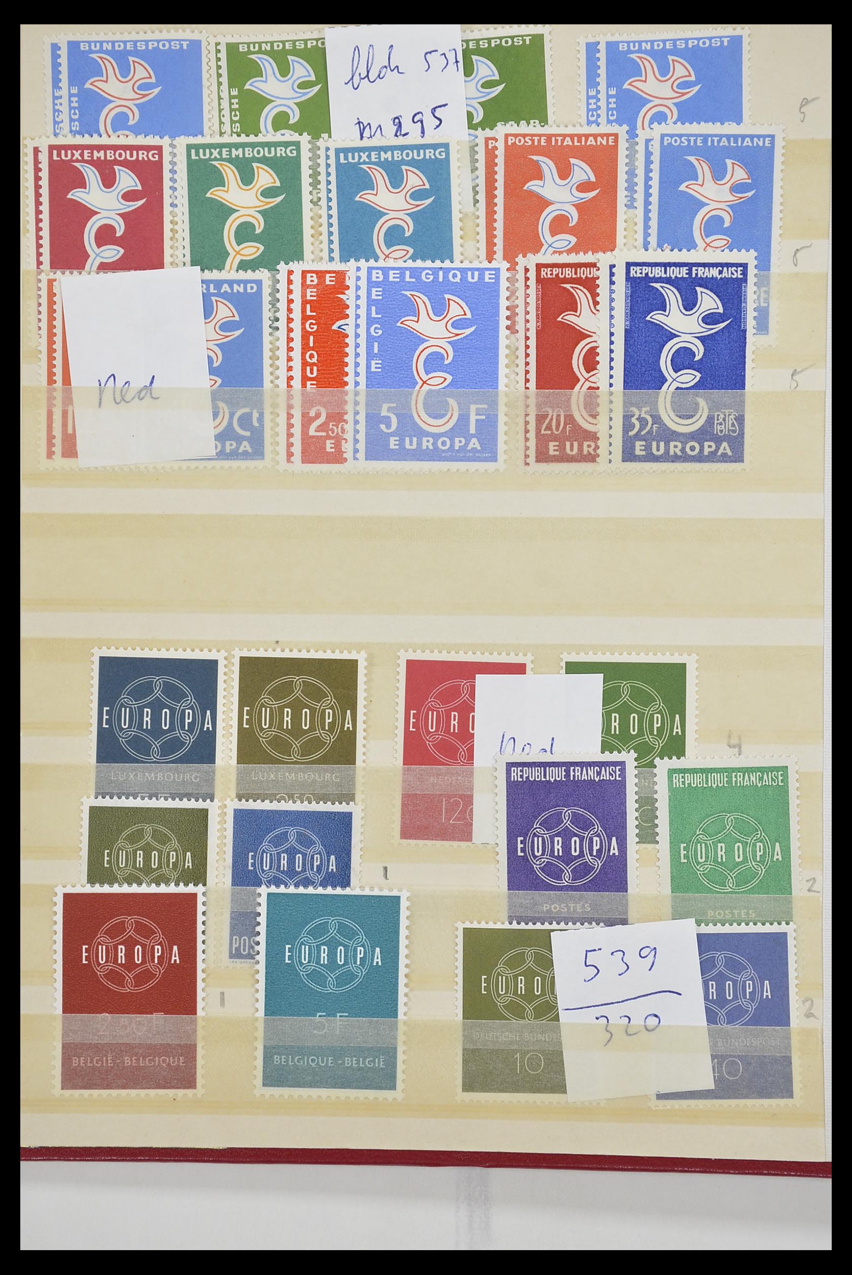33446 044 - Postzegelverzameling 33446 Europa CEPT 1956-1961 engros.