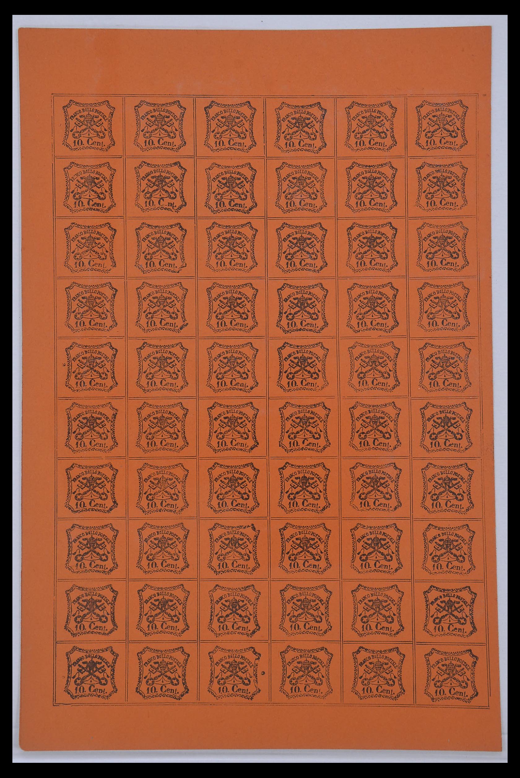 33479 022 - Postzegelverzameling 33479 Kerkelijke Staat 1852-1868.