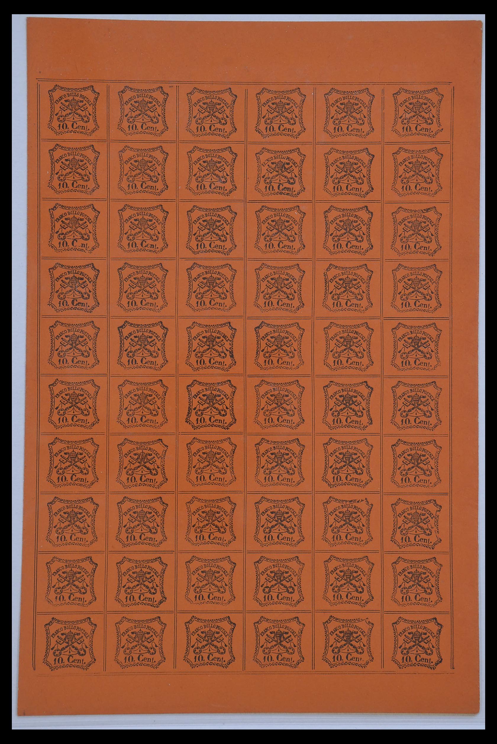 33479 023 - Postzegelverzameling 33479 Kerkelijke Staat 1852-1868.