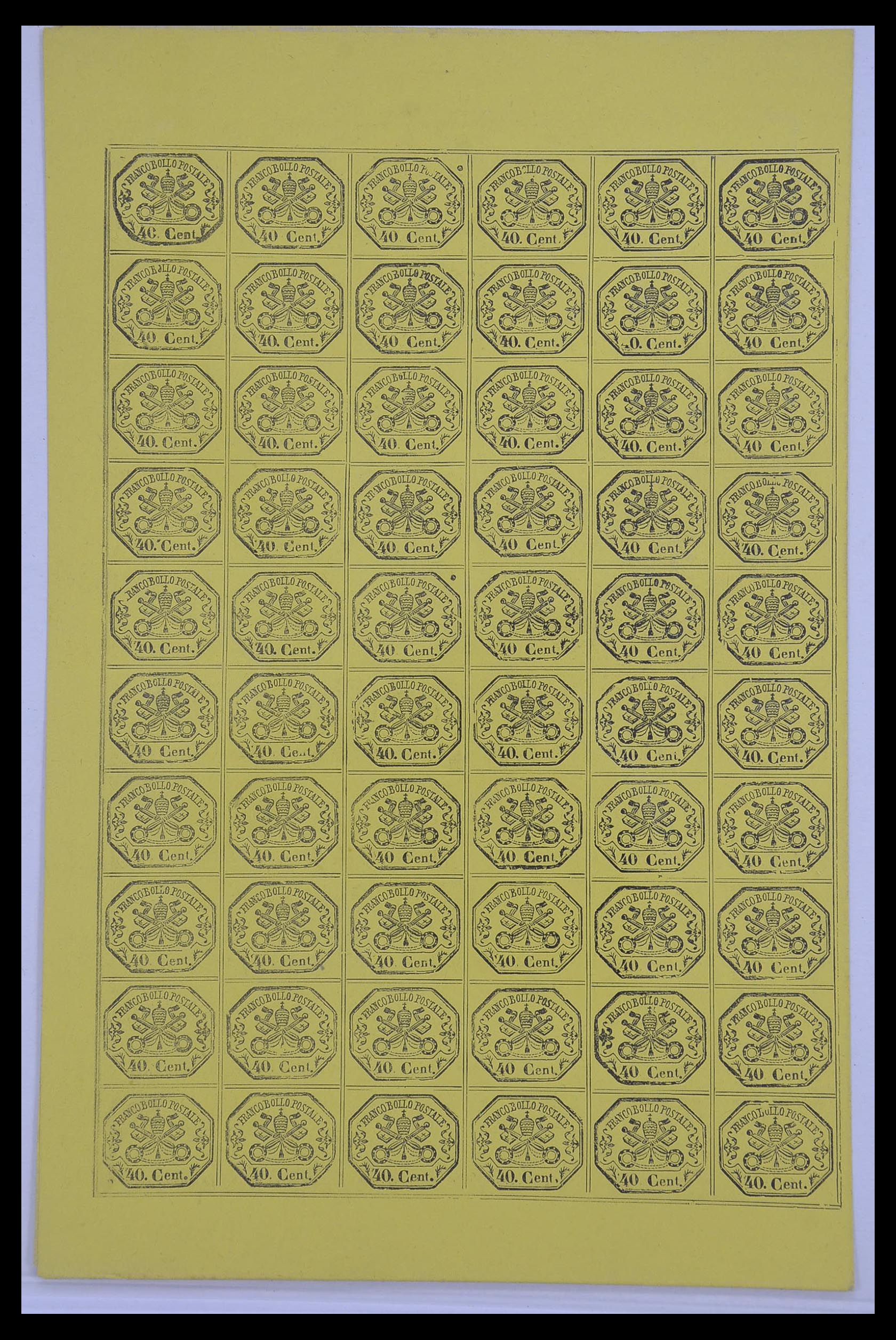 33479 026 - Postzegelverzameling 33479 Kerkelijke Staat 1852-1868.