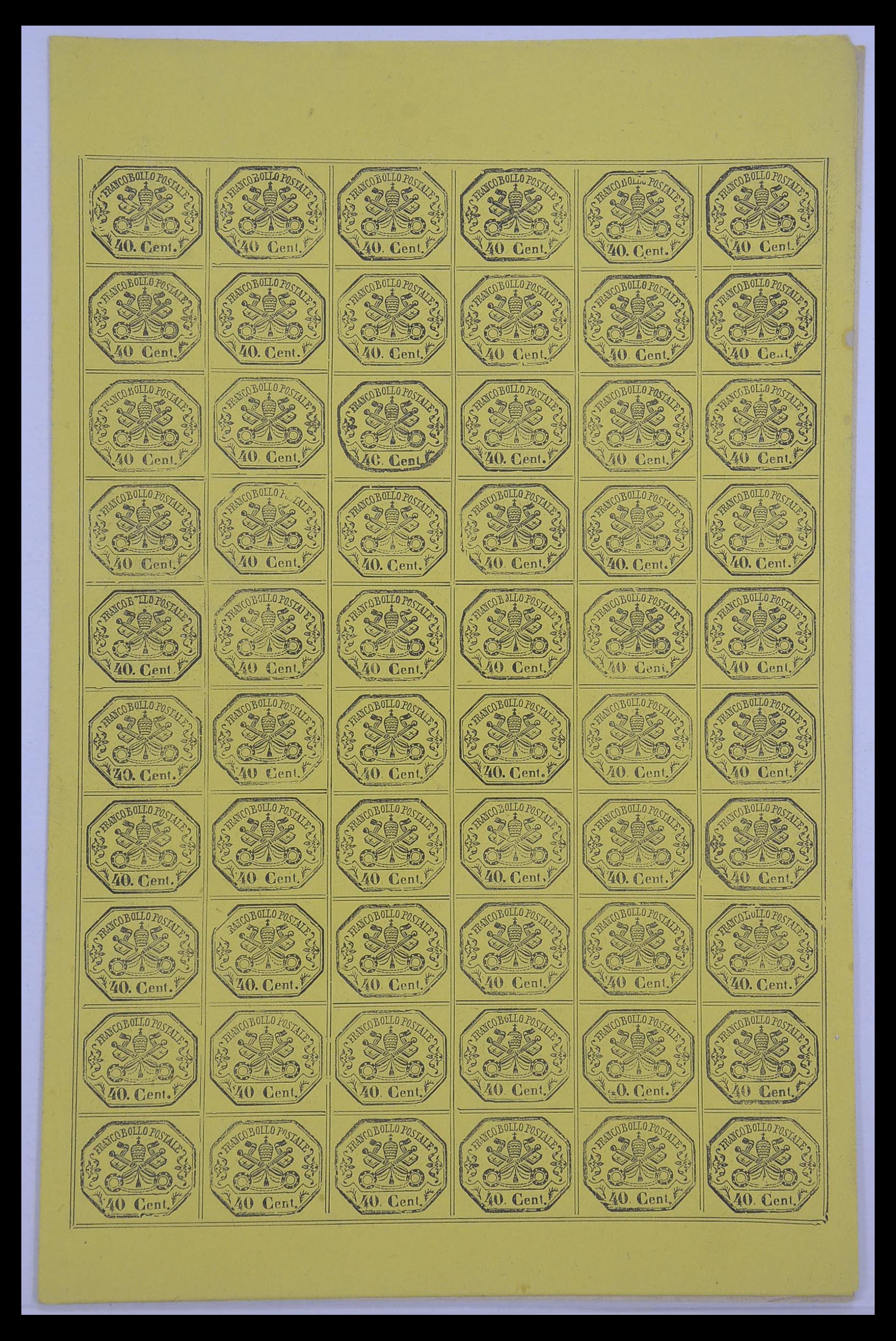 33479 027 - Postzegelverzameling 33479 Kerkelijke Staat 1852-1868.