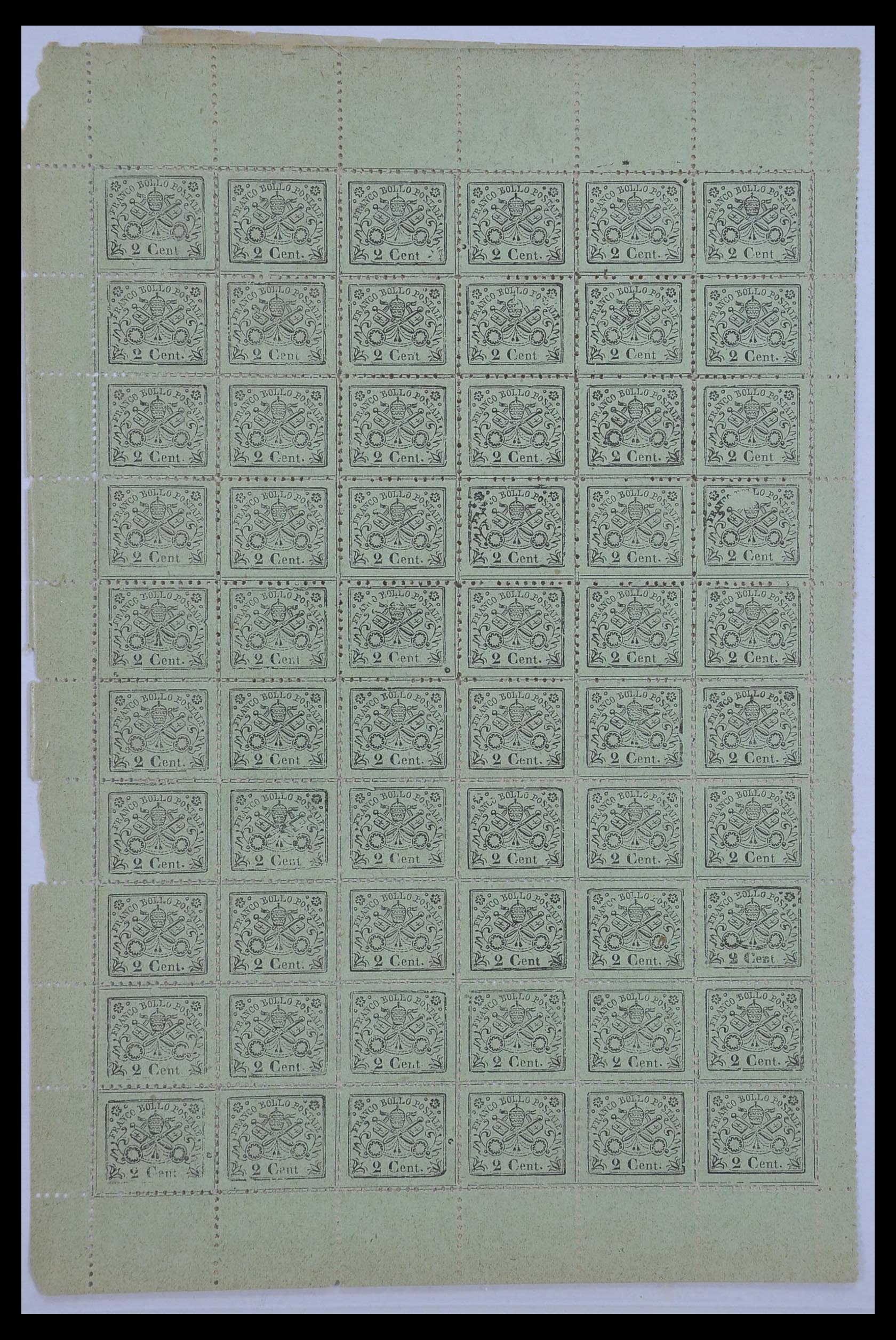 33479 030 - Postzegelverzameling 33479 Kerkelijke Staat 1852-1868.