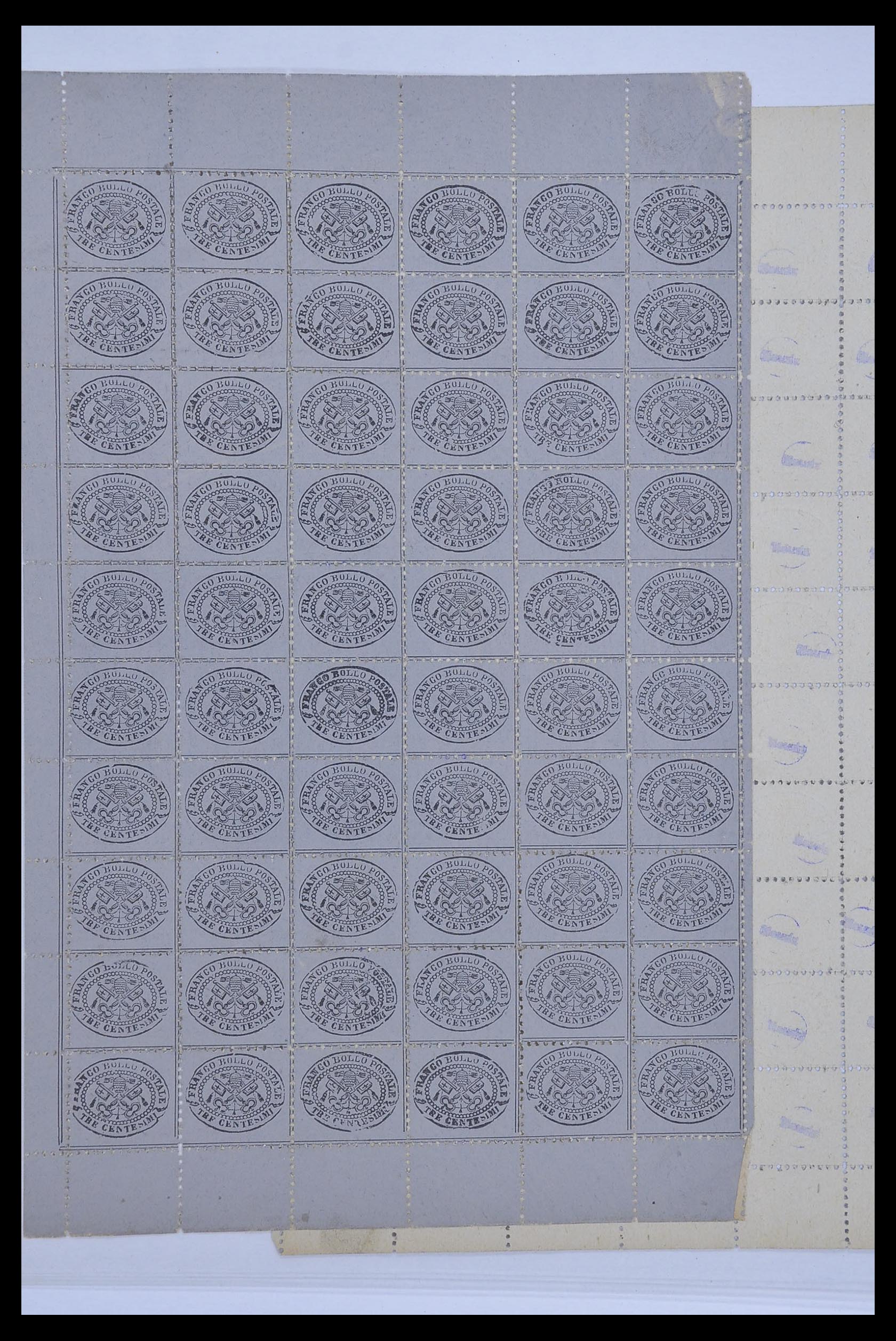 33479 032 - Postzegelverzameling 33479 Kerkelijke Staat 1852-1868.